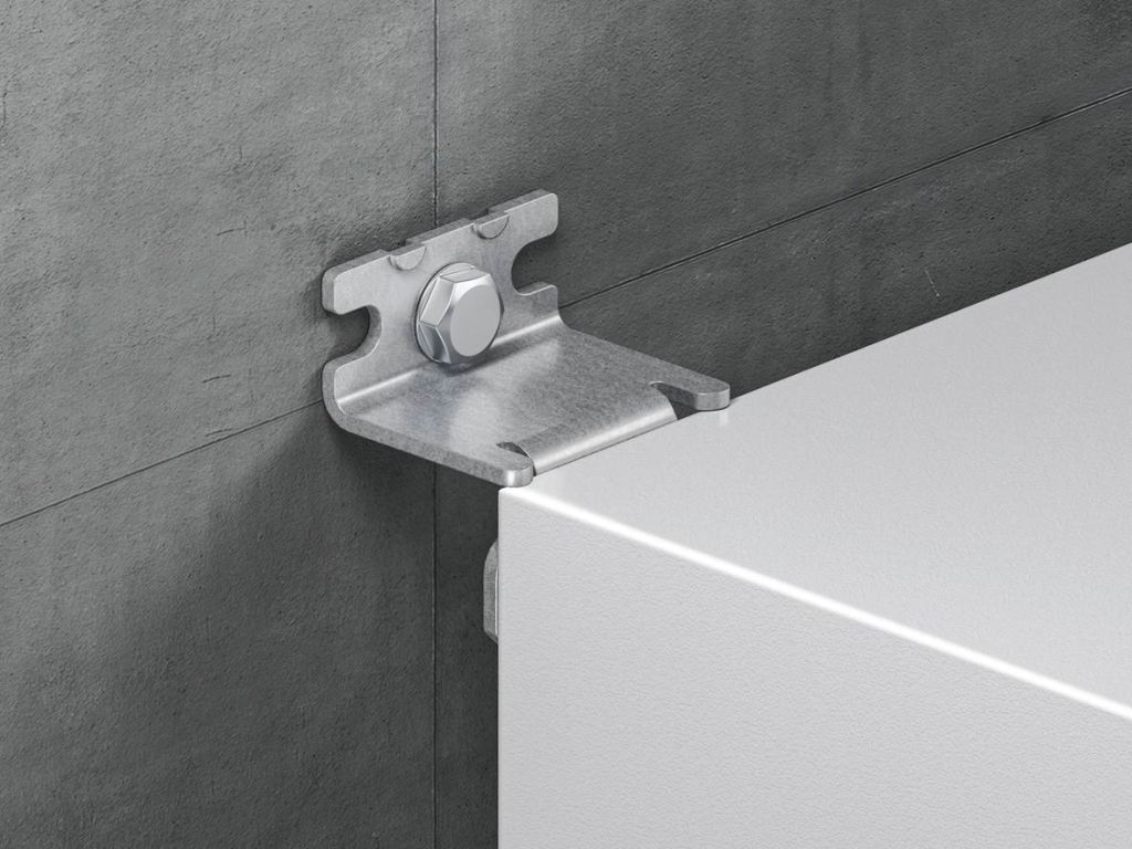 Rittal AX 2503.020, Montageschelle, Grau, Weiß, Stahl, 4 Stück(e)