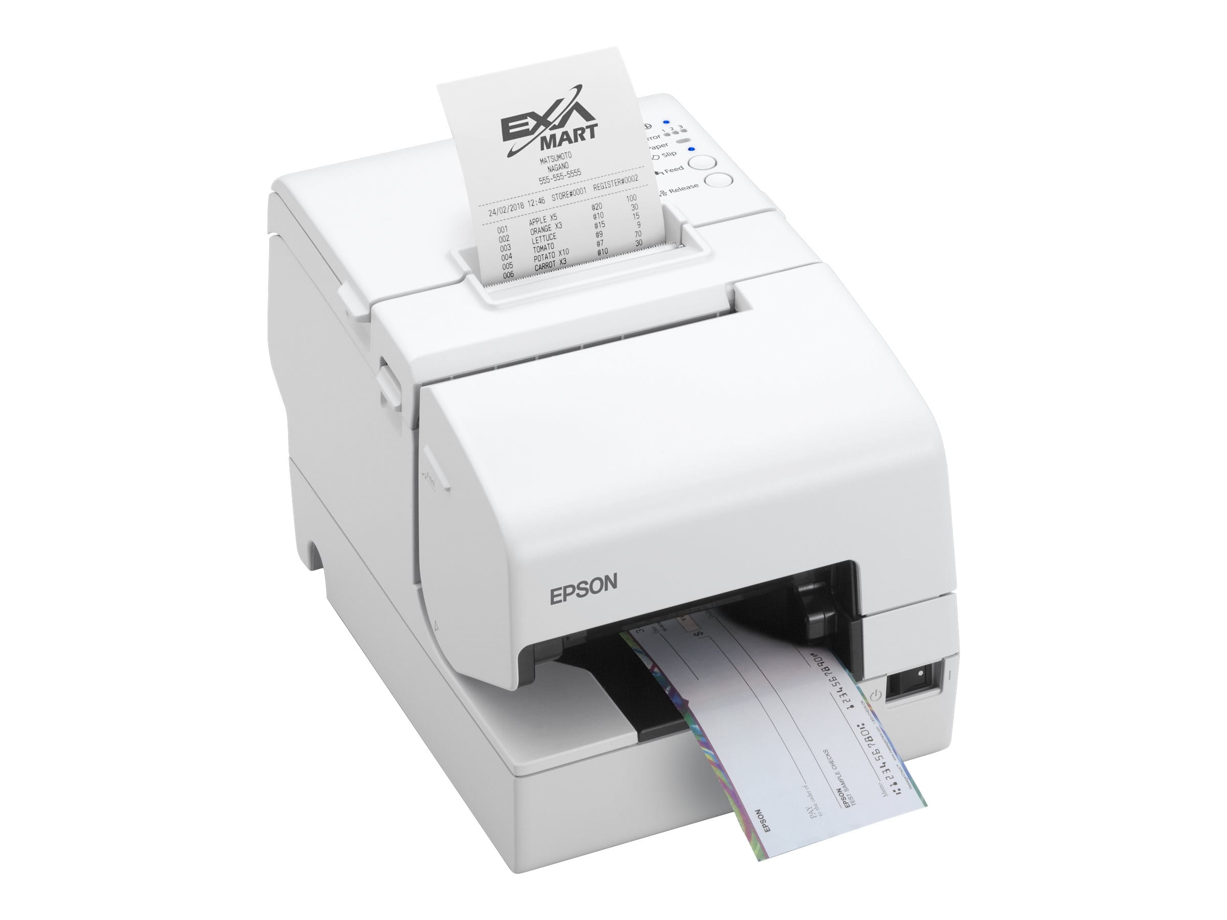 Epson TM - Belegdrucker - Thermozeile/Punktmatrix - 230 x 297 mm, Rolle (7,95 cm)