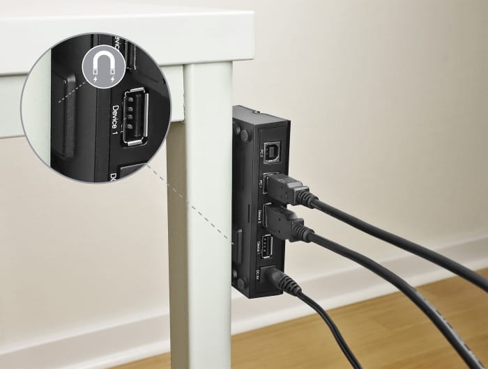 Delock USB-Umschalter für die gemeinsame Nutzung