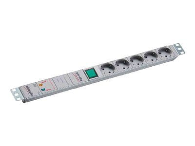 Bachmann Steckdosenleiste (Rack - einbaufähig) - Ausgangsanschlüsse: 5 - 1U - 48.3 cm (19")