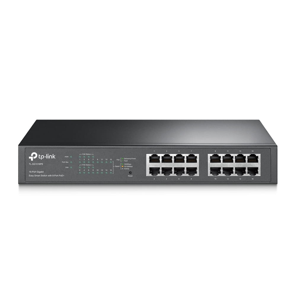 TP-LINK TL-SG1016PE - Switch - Smart - 8 x 10/100/1000 (PoE+)