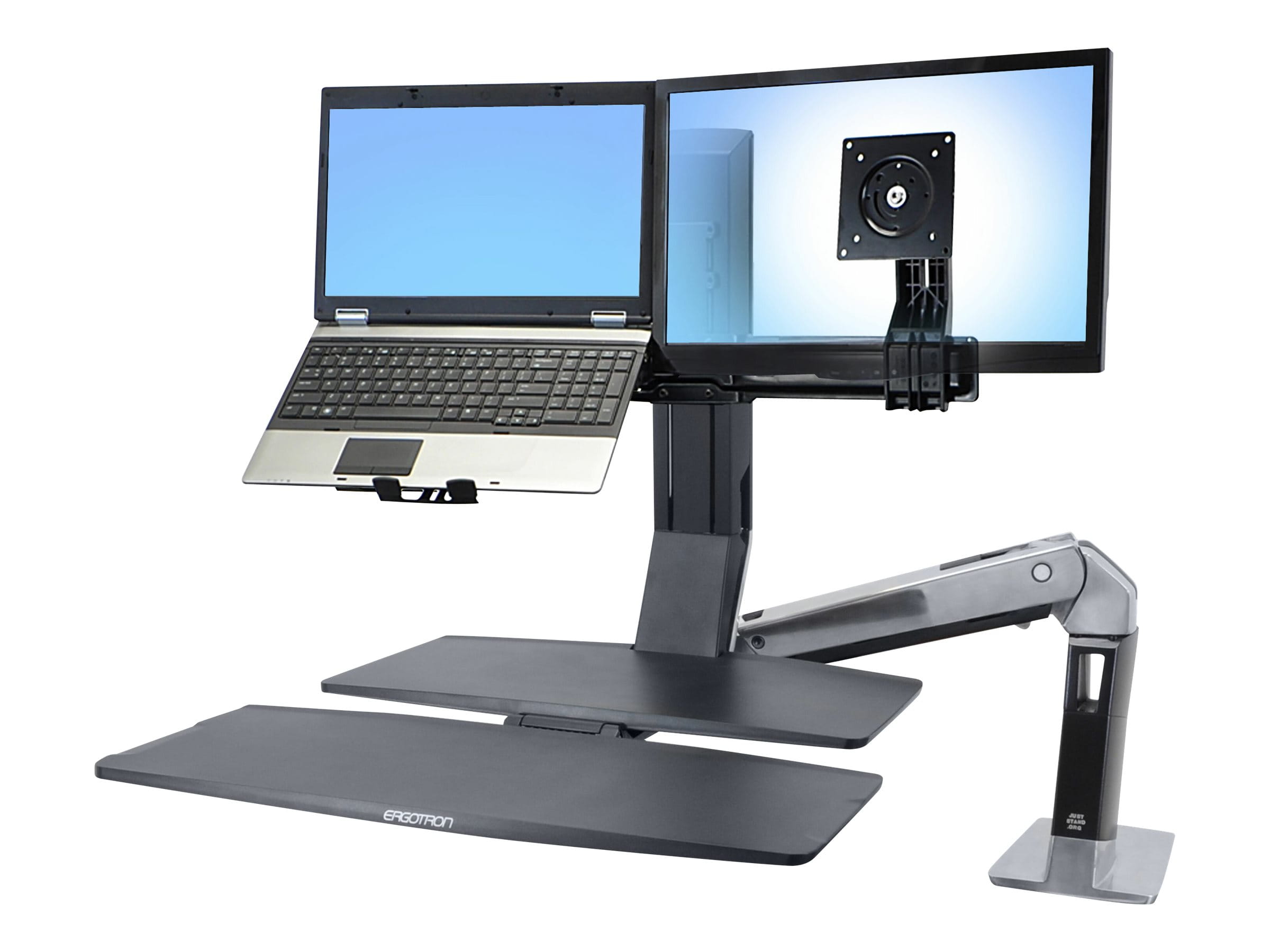 Ergotron WorkFit - Montagekomponente (Konverter-Kit) - für 2 LCD-Displays / Notebook - Schwarz - Bildschirmgröße: bis zu 61 cm (bis zu 24 Zoll) Ergotron WorkFit - Montagekomponente (Konverter-Kit) - für 2 LCD-Displays / Notebook - Schwarz - Bildschirmgröße: bis zu 61 cm (bis zu 24 Zoll)