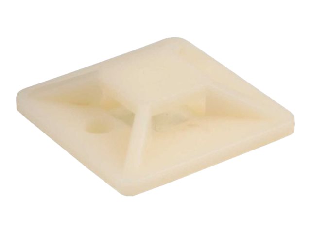InLine Befestigungssockel für Kabelbinder - 20x20mm - selbstklebend - 10 Stück