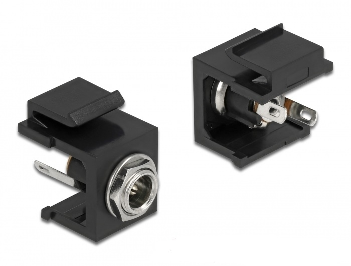 Delock Modulare Eingabe - DC-Stromversorgungsbuchse 5,5 mm (ID: 2,5 mm)