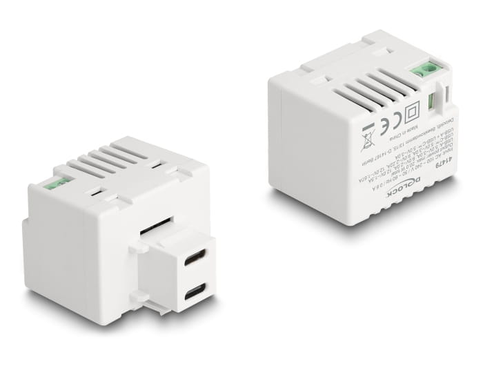 Delock Netzteil - 20 Watt - 3 A - PD - 2 Ausgabeanschlussstellen (USB-C)