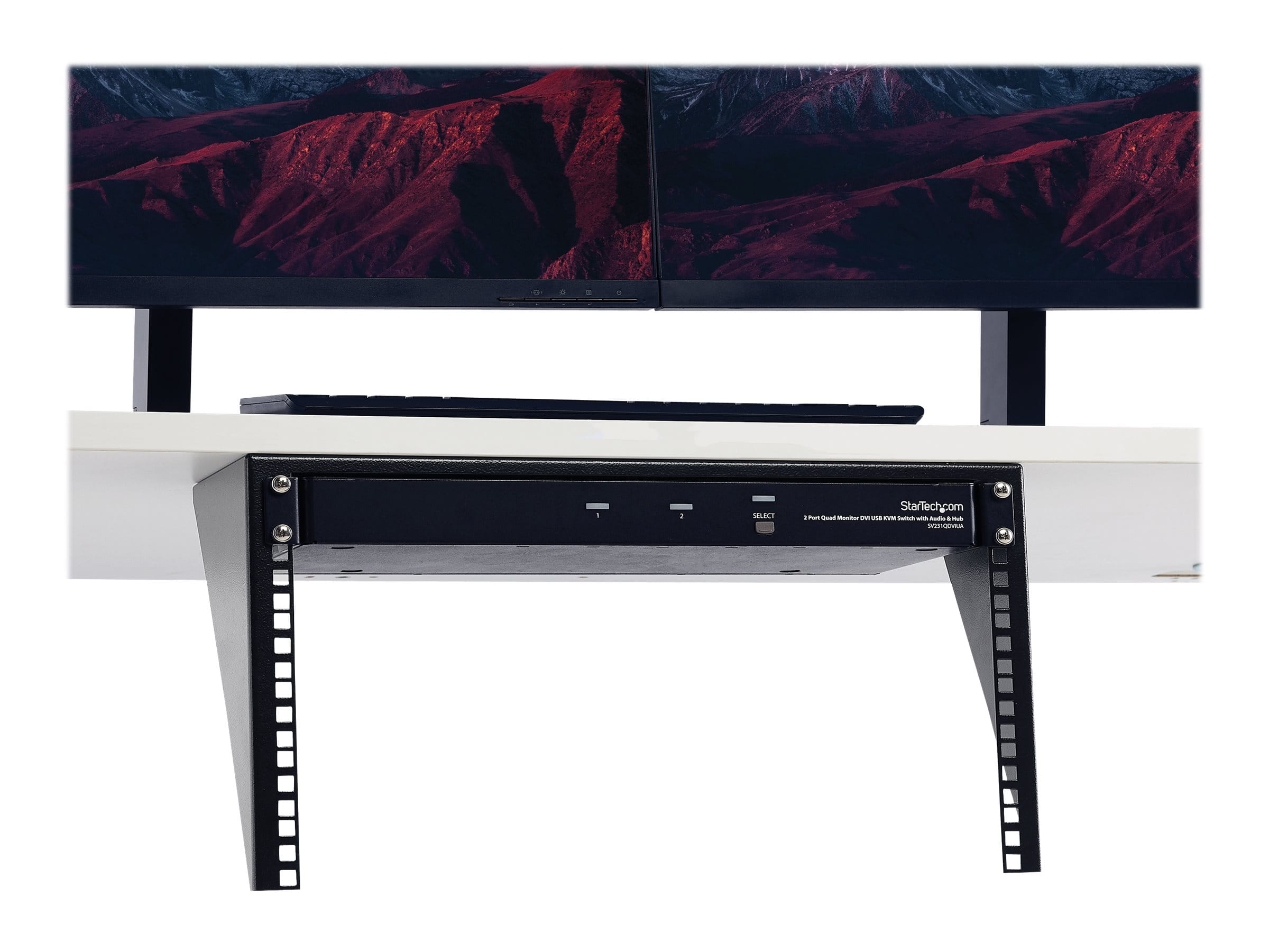 StarTech.com Startech Vertikales Wandmontage 19 Zoll Server Rack - 6HE - Wandbefestigung - Schwarz - 6U - 48.3 cm (19")