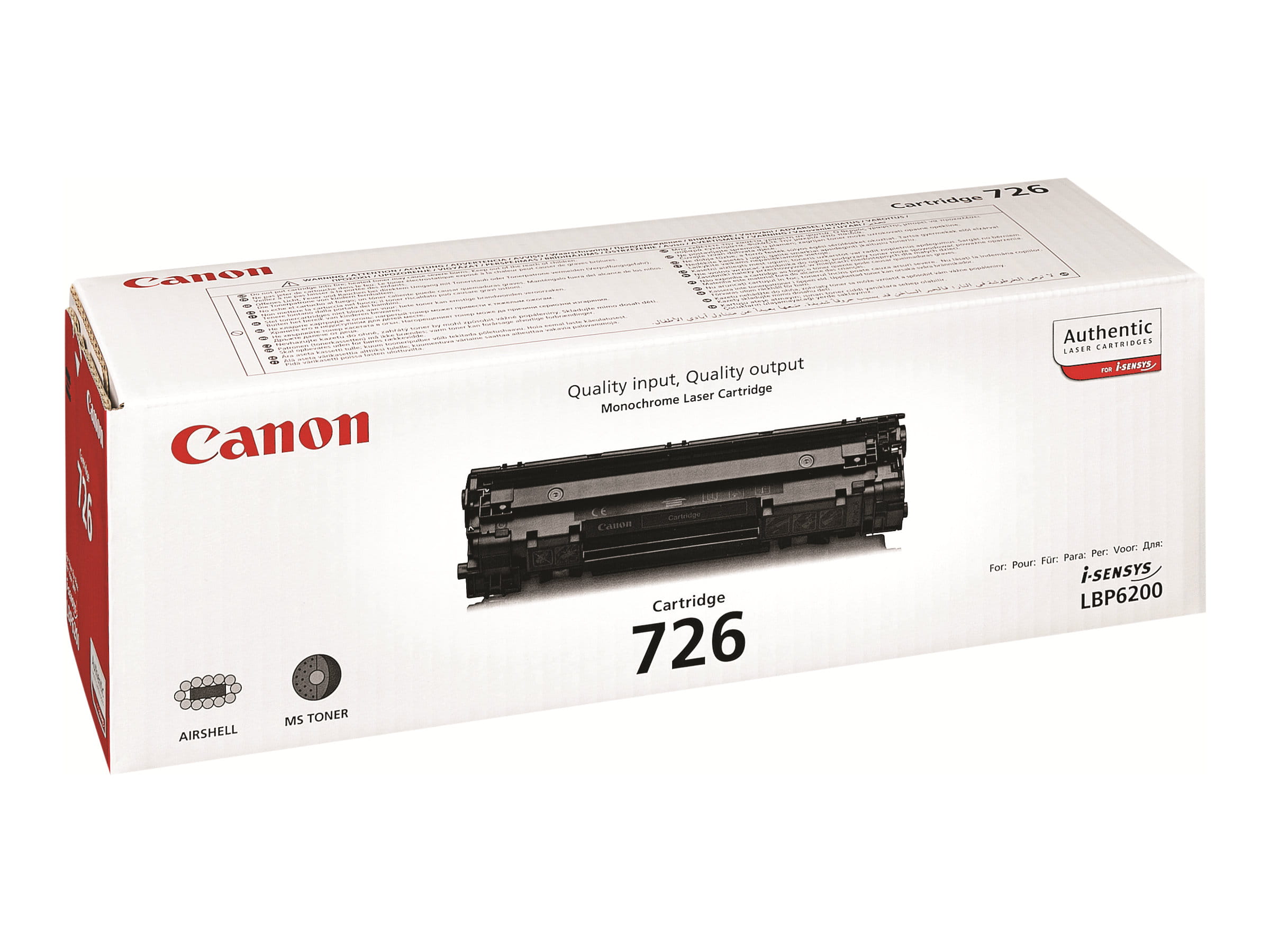 Canon CRG-726 - Schwarz - original - Tonerpatrone Canon CRG-726 - Schwarz - original - Tonerpatrone