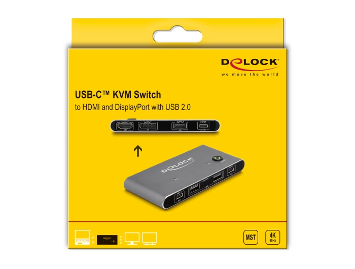 Delock KVM-/Audio-/USB-Switch - HDMI and DisplayPort