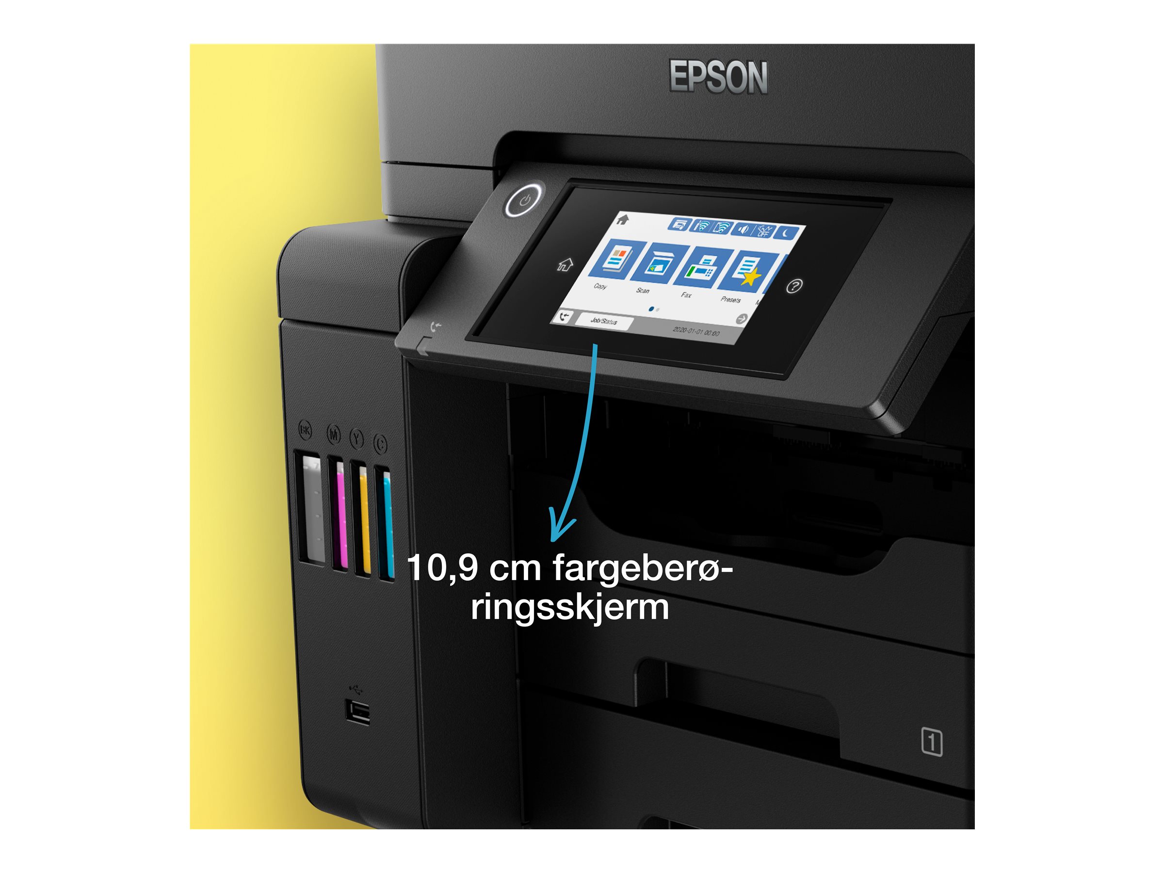 Epson EcoTank ET-5850 - Multifunktionsdrucker - Farbe - Tintenstrahl - A4 (210 x 297 mm)