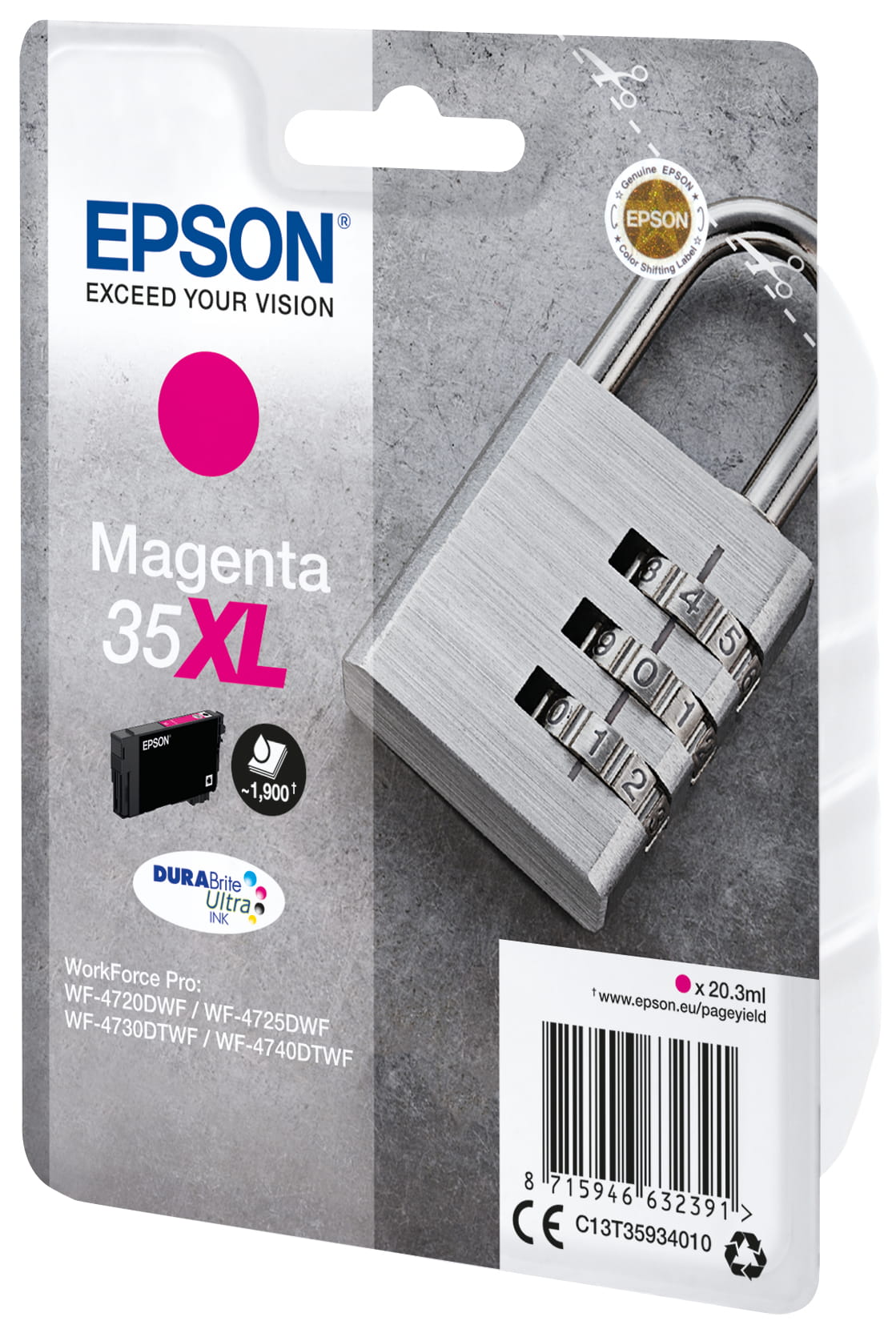 Epson 35XL - 20.3 ml - XL - Magenta - original
