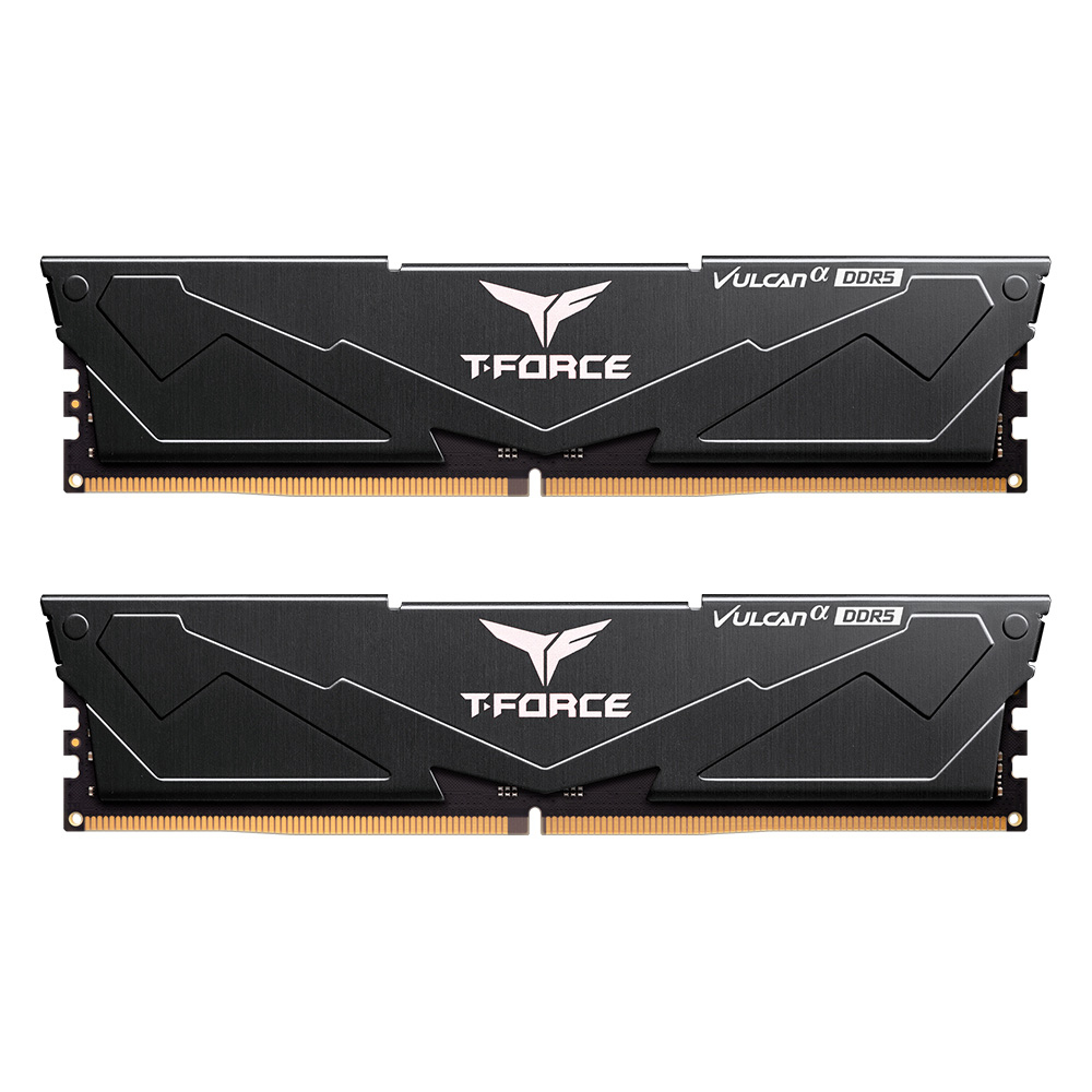 Team Group VULCAN FLABD516G6000HC3001, 16 GB, 1 x 16 GB, DDR5, 6000 MHz, 288-pin DIMM, Schwarz