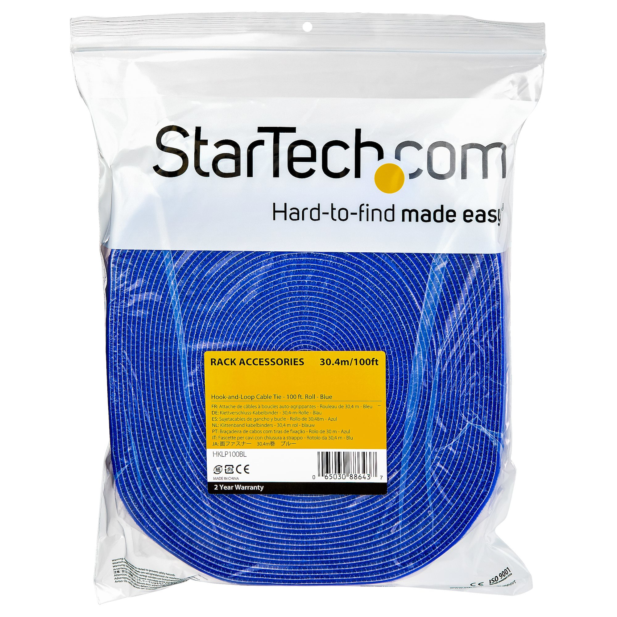 StarTech.com HKLP100BL Klettkabelbinder (30,4m, frei zuschneidbar & wiederverwendbar) StarTech.com HKLP100BL Klettkabelbinder (30,4m, frei zuschneidbar & wiederverwendbar)