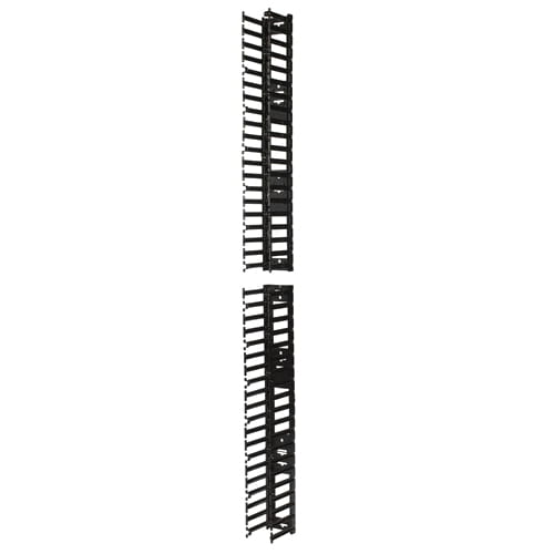 APC Rack - Kabelführungssatz - Schwarz - 42HE - TAA-konform (Packung mit 2)