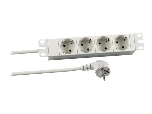 Bachmann Koop PROFIversal - Steckdosenleiste (Rack - einbaufähig) - Wechselstrom 250 V - Eingabe, Eingang power CEE 7/7 - Ausgangsanschlüsse: 4 (power CEE 7/3)