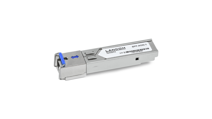 Lancom SFP-AON-1 - SFP (Mini-GBIC)-Transceiver-Modul - AON, 1GbE - 1000Base-BX10-U, 1000BASE-BX20-U - SC/UPC Einzelmodus - bis zu 20 km - 1310 (TX)