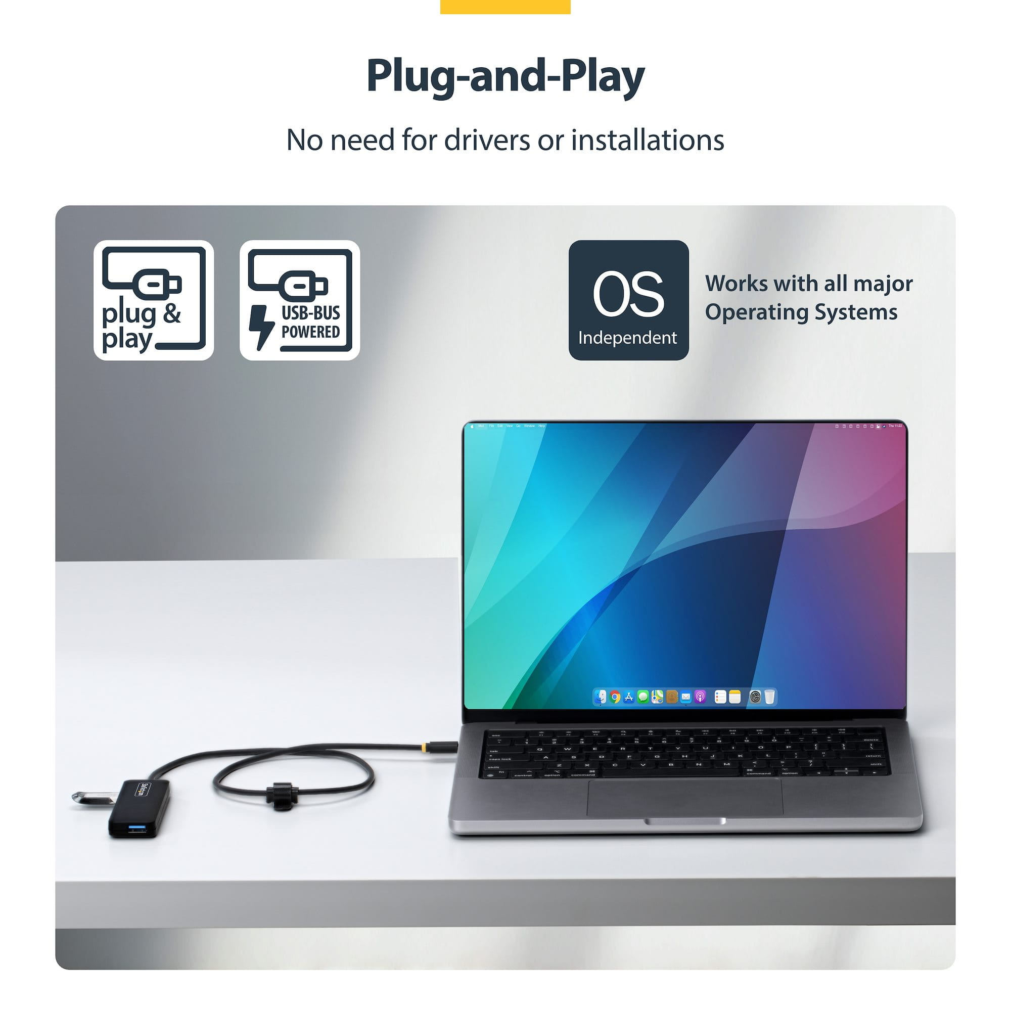 StarTech.com Hub - 4 x USB 3.2 Gen 1 - Desktop
