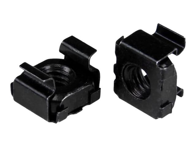 StarTech.com M5 Käfigmuttern - 50er Pack, Schwarz - M5 Muttern für Server Racks und Serverschränke - Käfigmuttern - Schwarz (Packung mit 50)