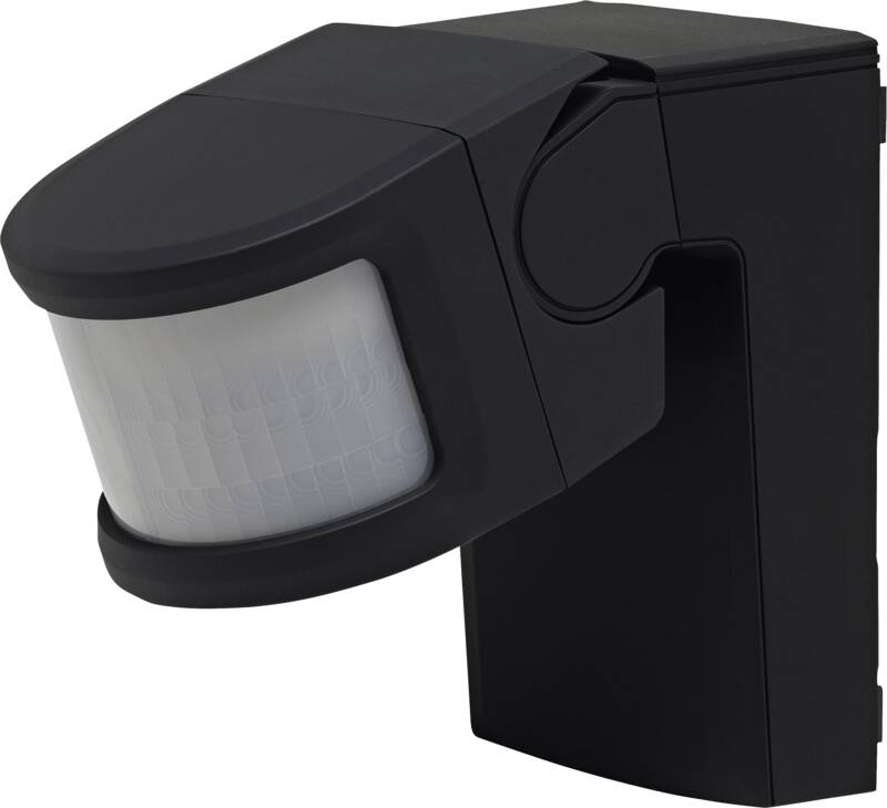 eQ-3 AG Homematic IP Bewegungsmelder mit Schaltaktor, Wand, Drinnen, Draußen, Schwarz, IP44, 180°, Brightness sensor