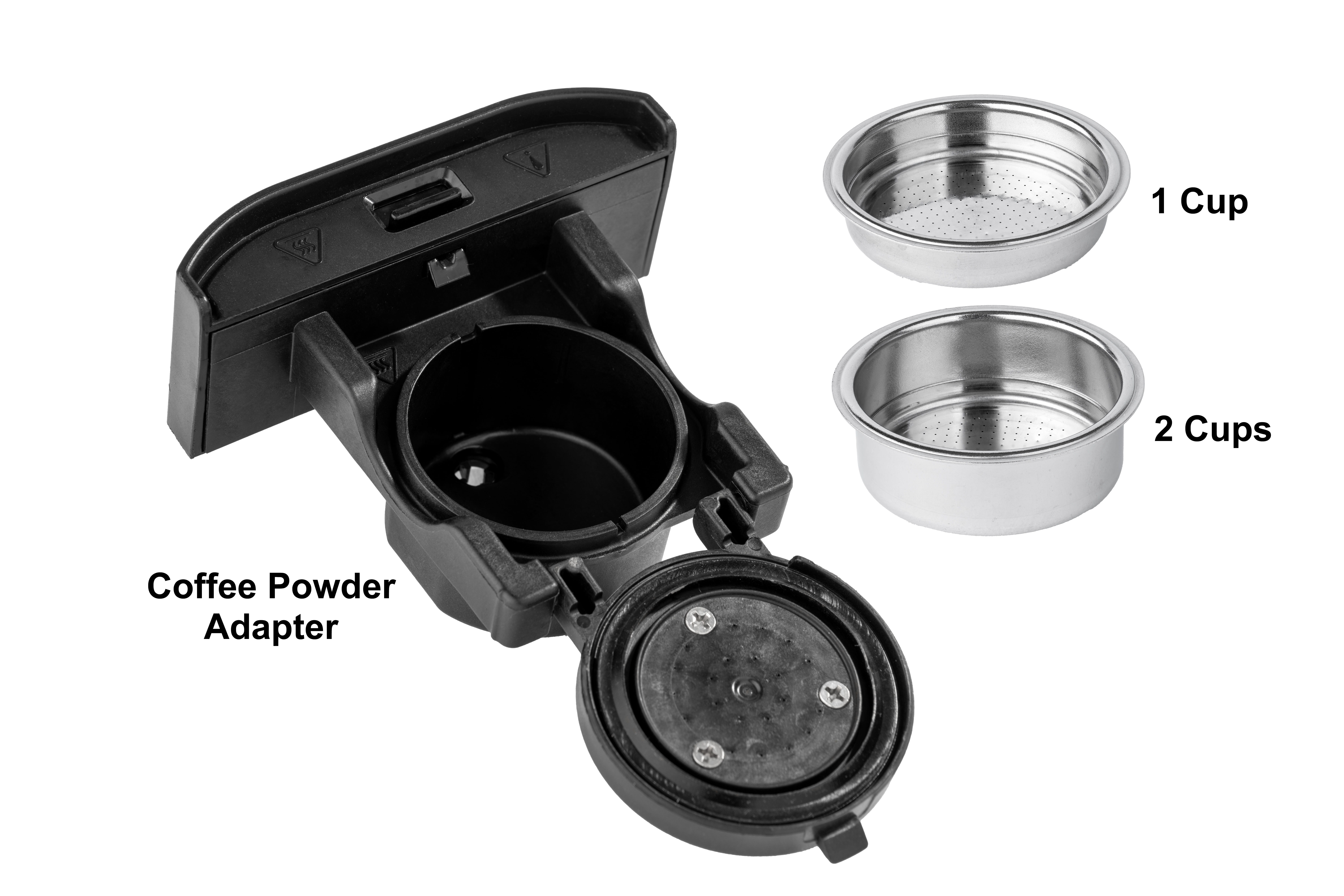 Tornado TCM7042-GS, Pad-Kaffeemaschine, 1,5 l, Kaffeekapsel, Gemahlener Kaffee, 1350 W, Schwarz