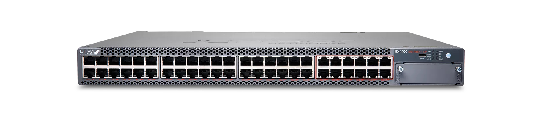 Juniper EX Series EX4400-48MXP - Switch - L3 - managed - 12 x 100/1000/2.5G/5G/10GBase-T (PoE++)