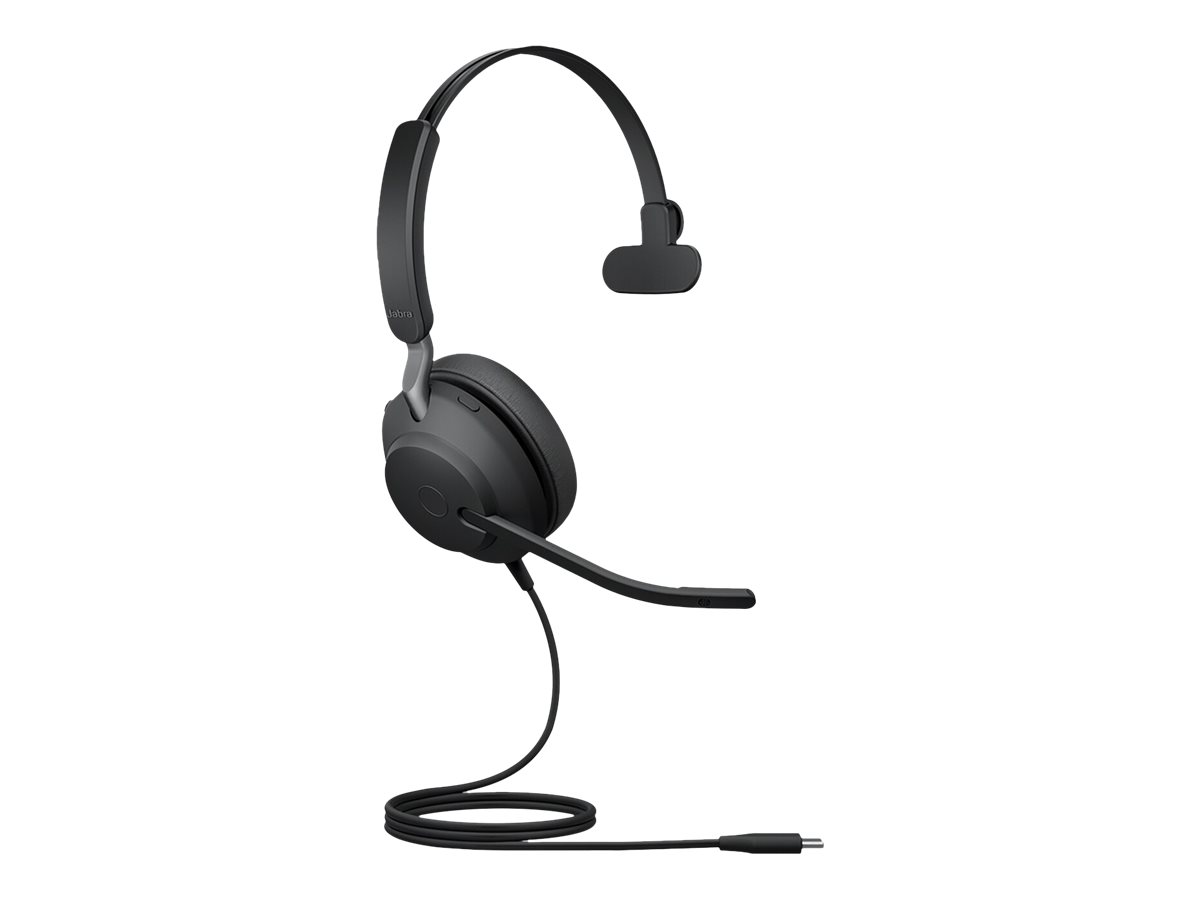 Jabra Evolve2 40 SE USB-C Mono UC black Ext. Cord