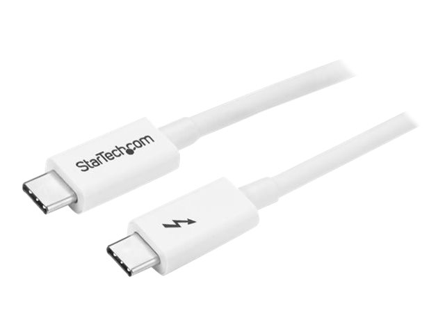 StarTech.com 3.3ft (1m) Thunderbolt 3 Cable, 20Gbps, 100W PD, 4K Video, Thunderbolt-Certified, Compatible w/ TB4/USB 3.2/DisplayPort - Thunderbolt-Kabel - USB-C (M)