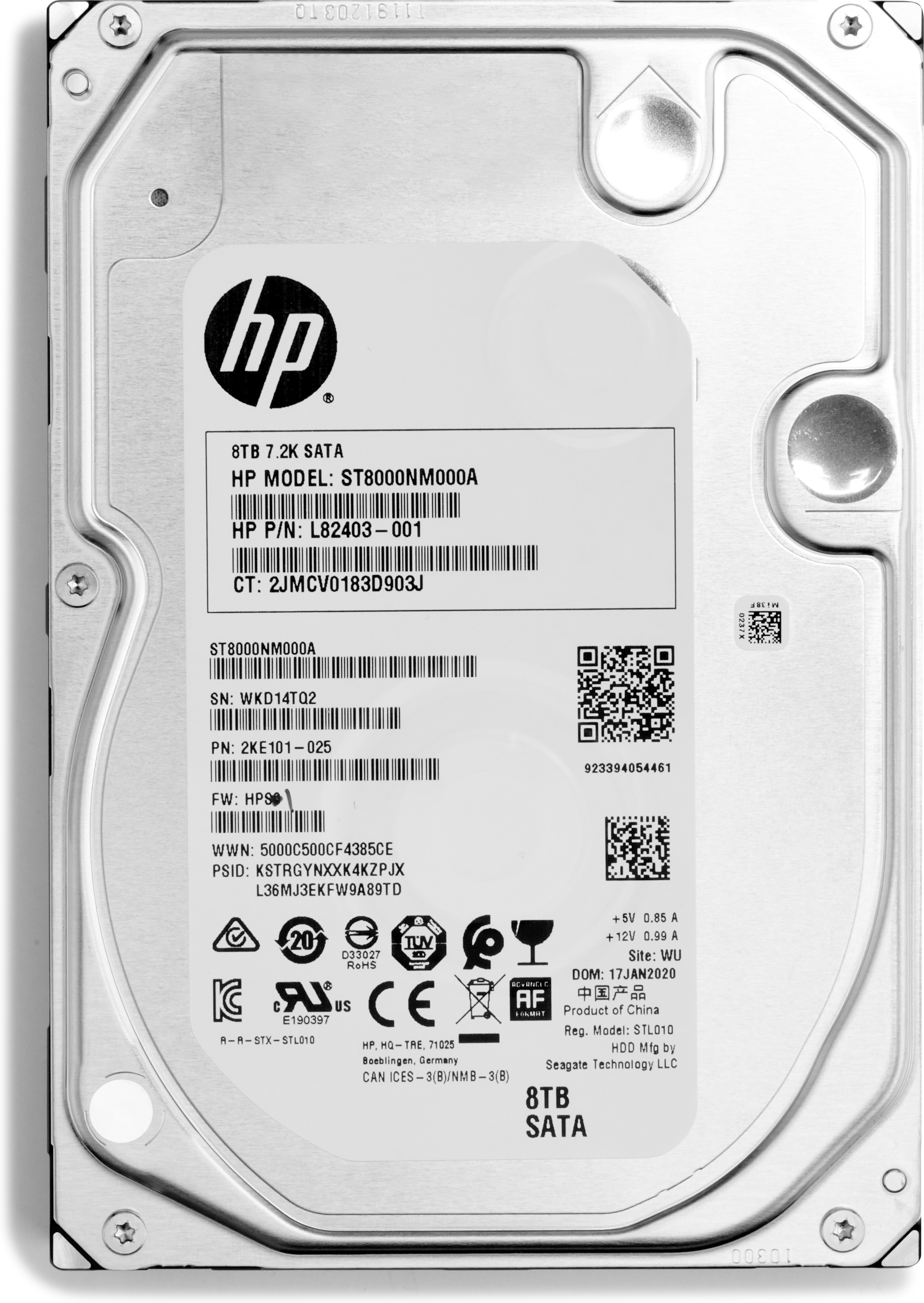 HPE HP - Festplatte - 8 TB - intern - 3.5" LFF (8.9 cm LFF)