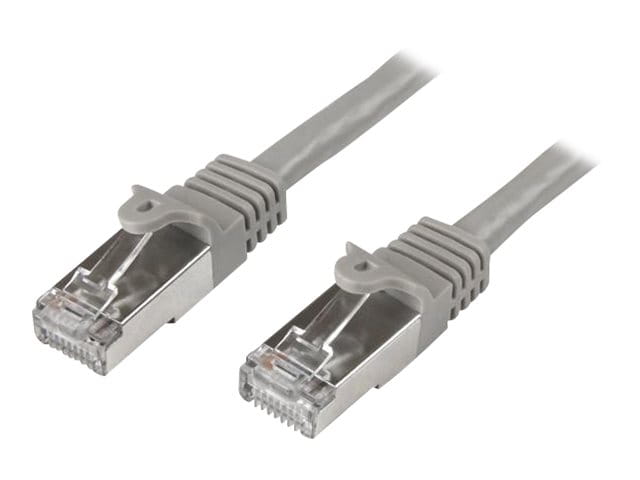 StarTech.com Startech 50cm CAT6 Ethernet Cable, 10 Gigabit Shielded Snagless RJ45 100W PoE Patch Cord, CAT 6 10GbE SFTP Network Cable w/Strain Relief, Grey, Wiring is UL Certified/TIA - Category 6 - 26AWG (N6SPAT50CMGR)
