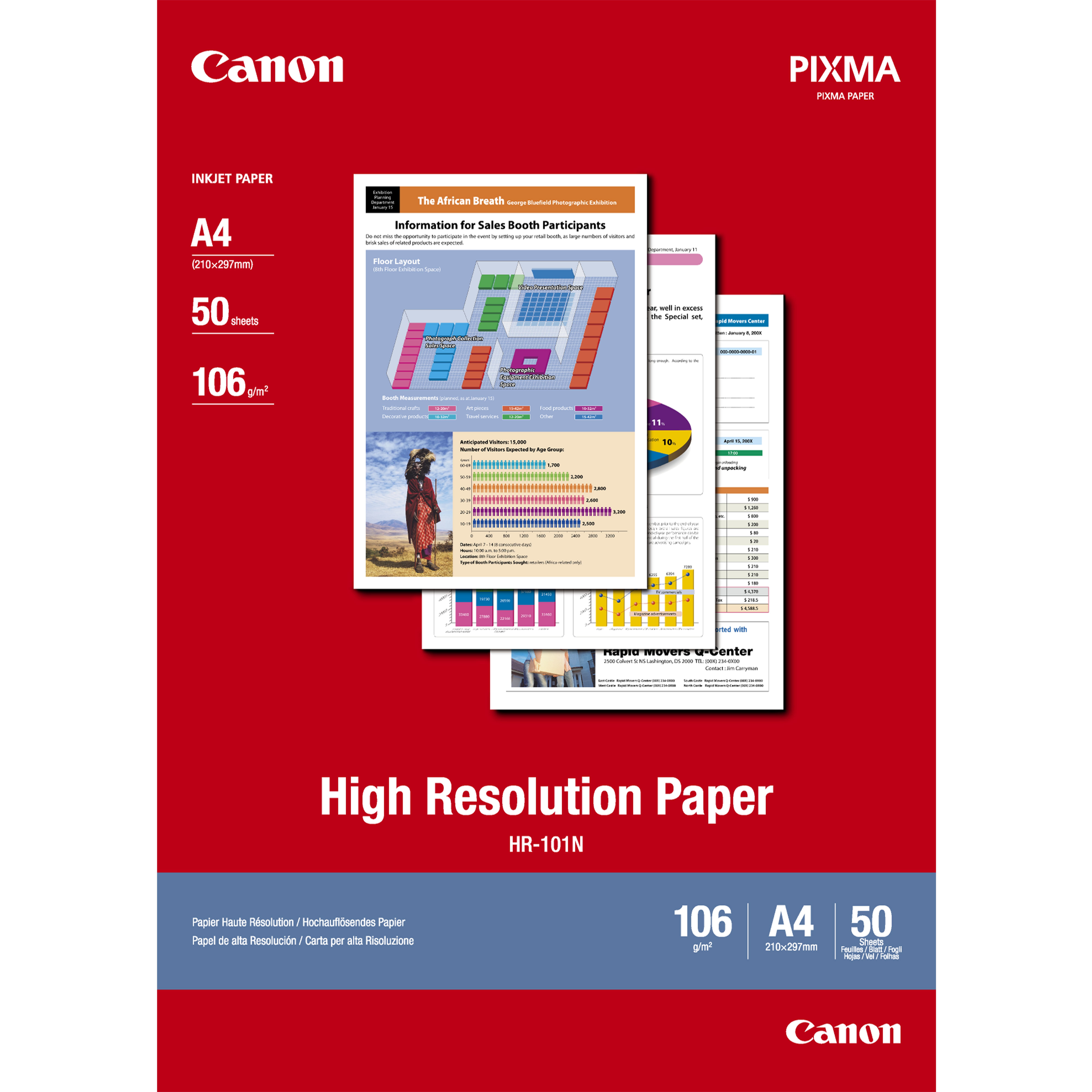 Canon HR-101 - A4 (210 x 297 mm) 50 Blatt Normalpapier