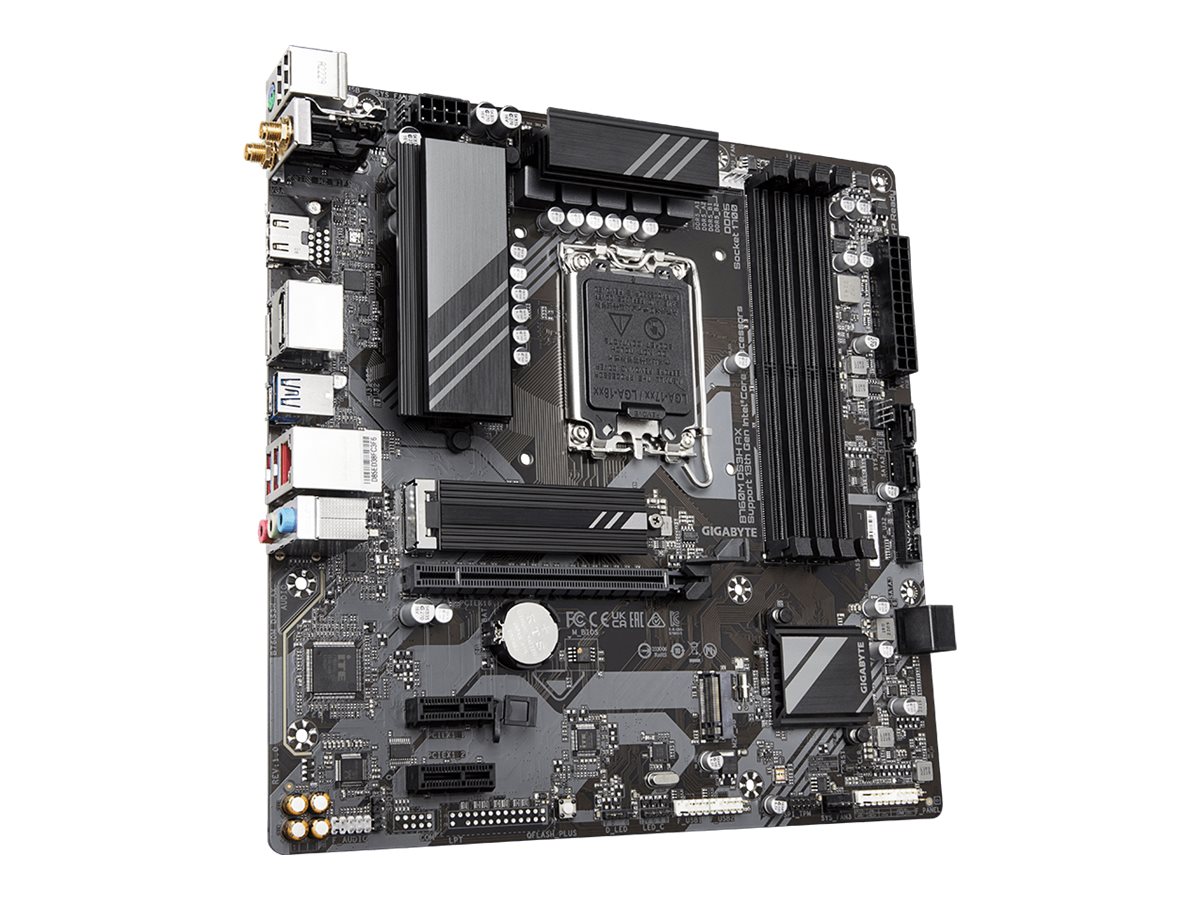 Gigabyte B760M DS3H AX - 1.X - Motherboard - micro ATX - LGA1700 Sockel - B760 Chipsatz - USB-C 3.2 Gen2, USB 3.2 Gen 1 - 2.5 Gigabit LAN, Wi-Fi 6E, Bluetooth - Onboard-Grafik (CPU erforderlich)