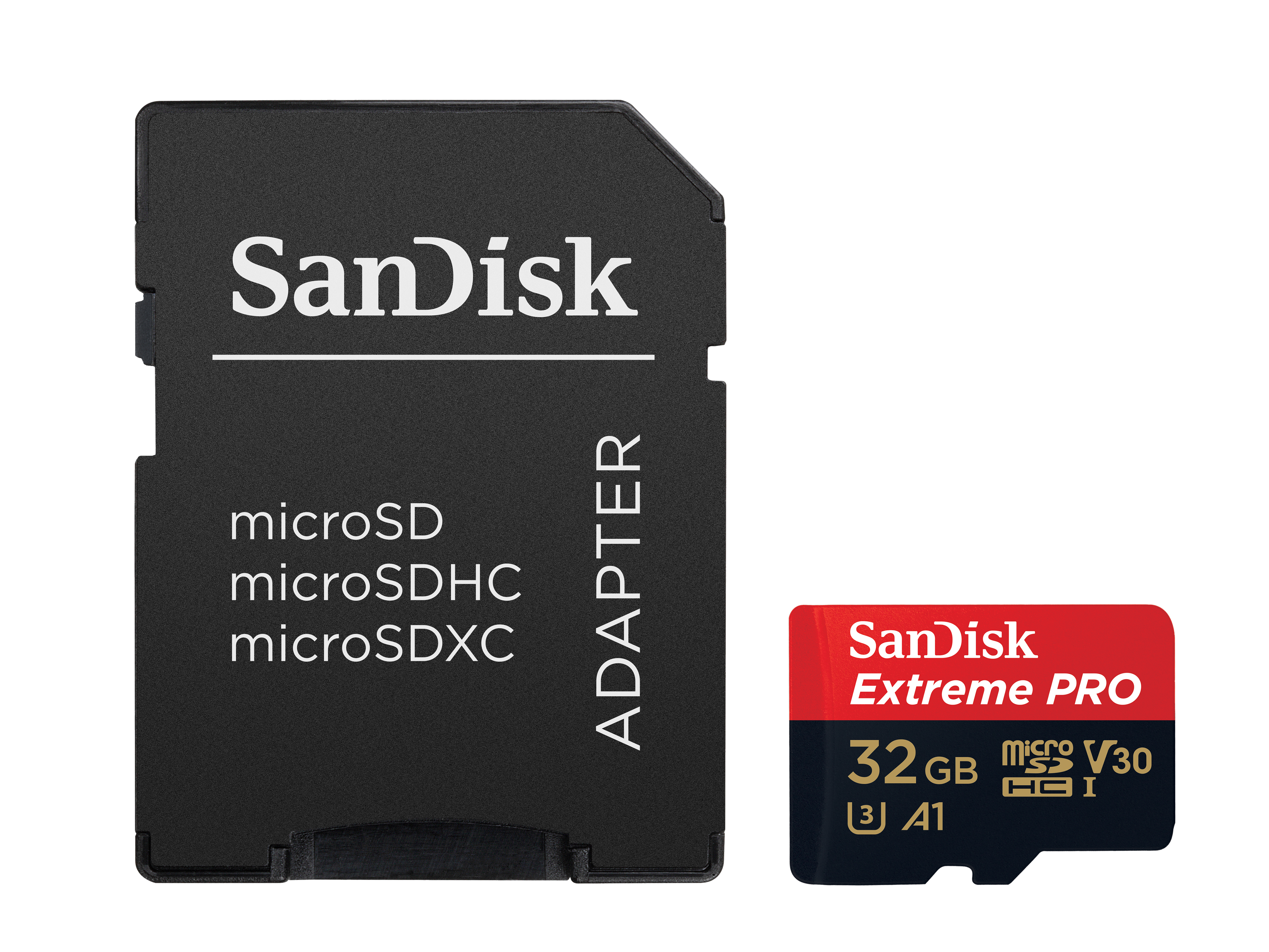 SanDisk Extreme Pro - Flash-Speicherkarte (microSDXC-an-SD-Adapter inbegriffen)