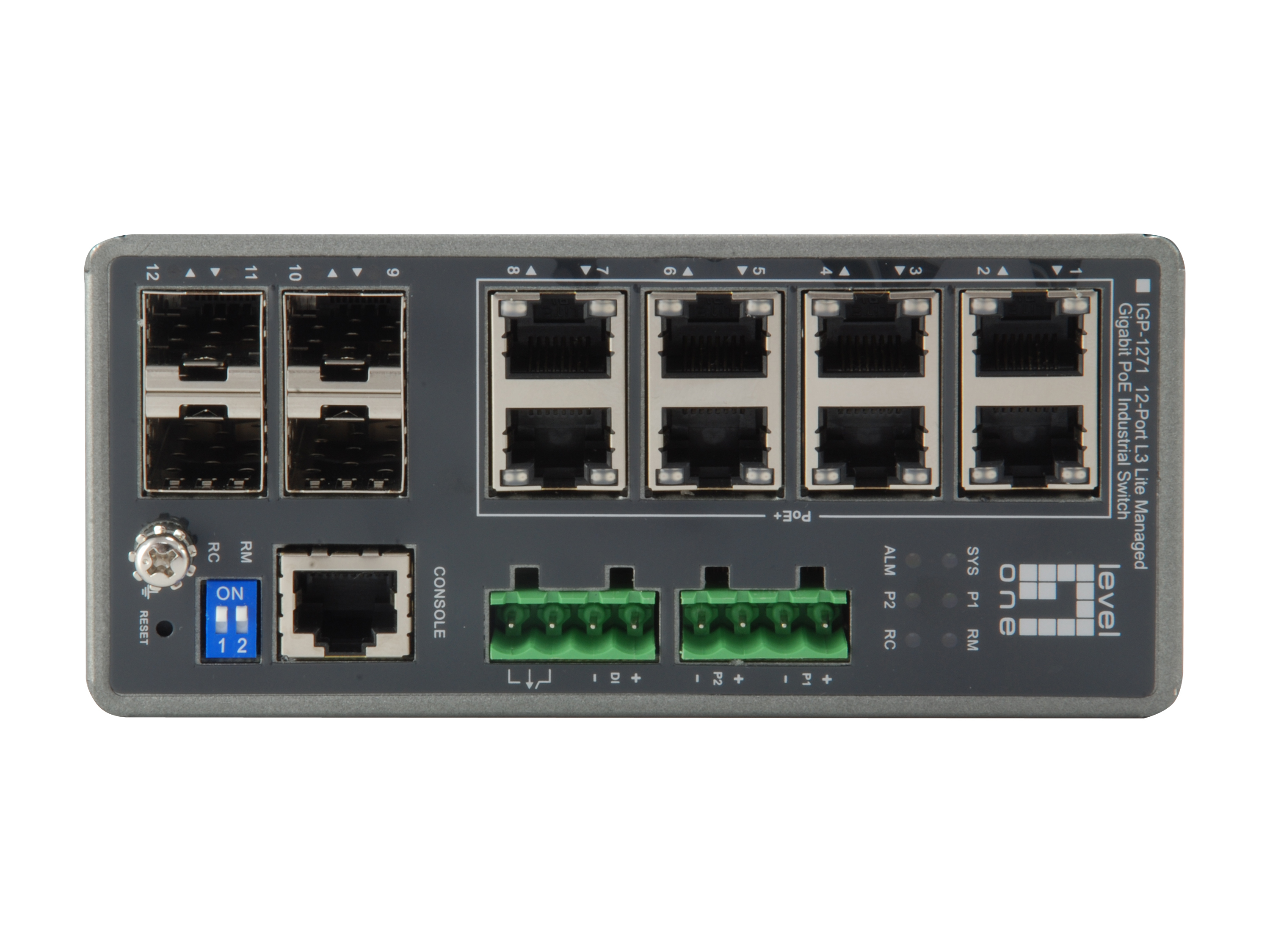 LevelOne IGP-1271 - Switch - L3 Lite - managed - 8 x 10/100/1000 (PoE+)