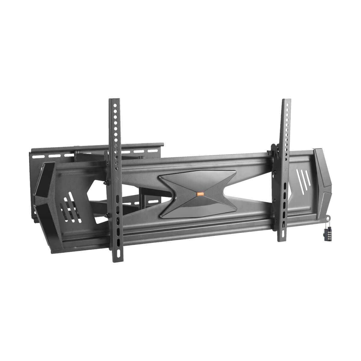 Tripp Eaton Tripp Lite Series Heavy-Duty Full-Motion Security TV Wall Mount for 37" to 80", Flat or Curved, UL Certified - Klammer - für LCD TV - Stahl - Schwarz - Bildschirmgröße: 94-203 cm (37"-80")
