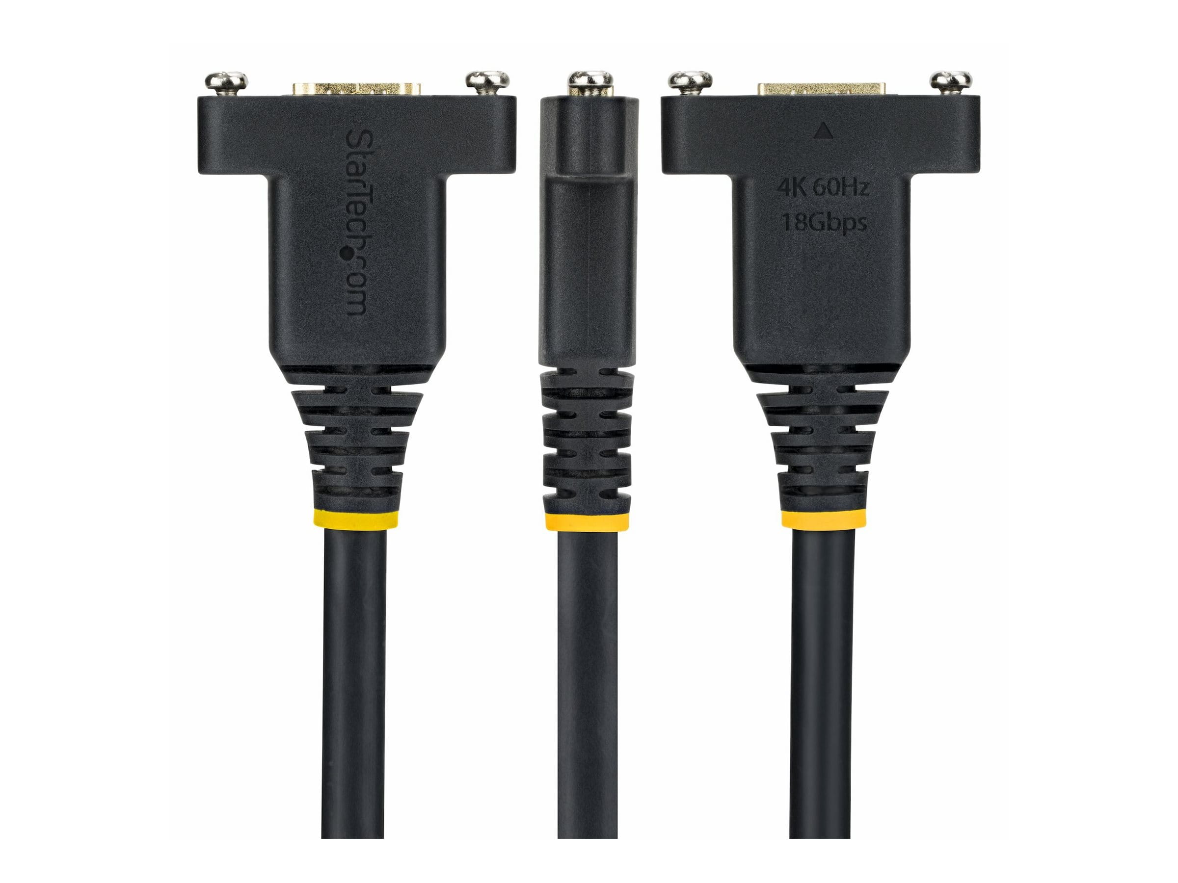StarTech.com Startech - High Speed - HDMI-Verlängerungskabel mit Ethernet - HDMI männlich zu HDMI weiblich - 2 m - Schwarz - Panelmontage, 1440p (UWQHD)