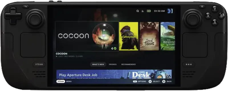 Valve Steam Deck, Dampfdeck, SteamOS, Schwarz, Digital, OLED, 18,8 cm (7.4")