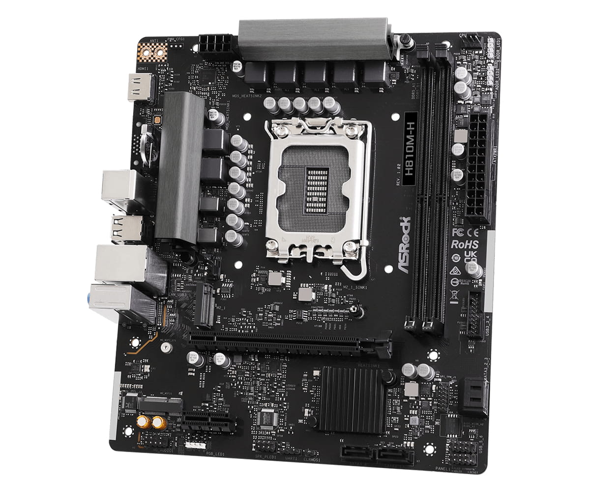 ASRock H810M-H, Intel, LGA 1851 (Socket V1), Intel Core Ultra (Series 2), Intel LGA1851, DDR5-SDRAM, 128 GB