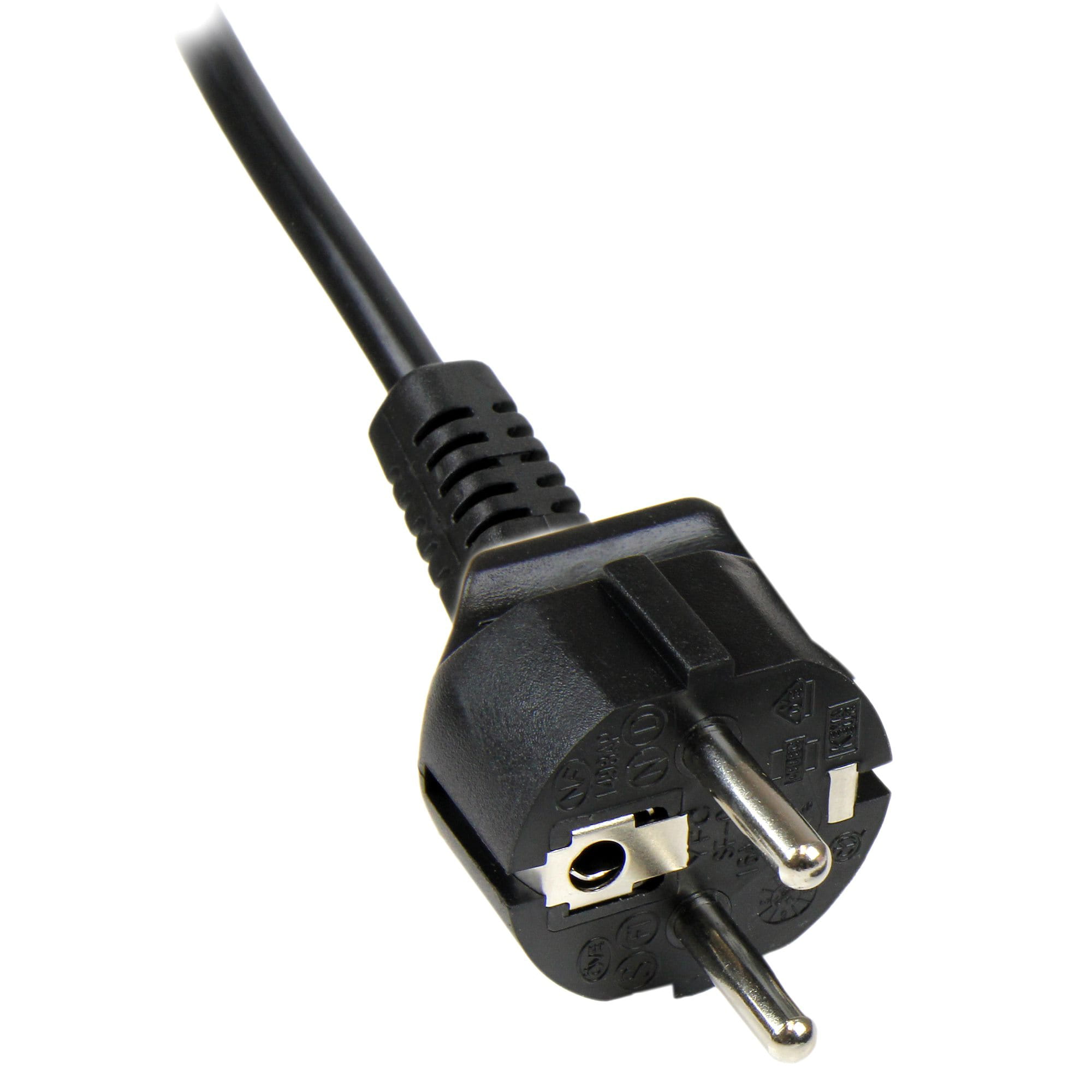 StarTech.com 1 m Laptop Ladekabel, EU Schuko auf C5, 2,5A 250V, 18AWG, Notebook / Laptop Ersatzstromkabel, Laptop Netzteil Stromkabel, Kleeblatt/Mickey Mouse Netzkabel (PXTNB3SEU1M)
