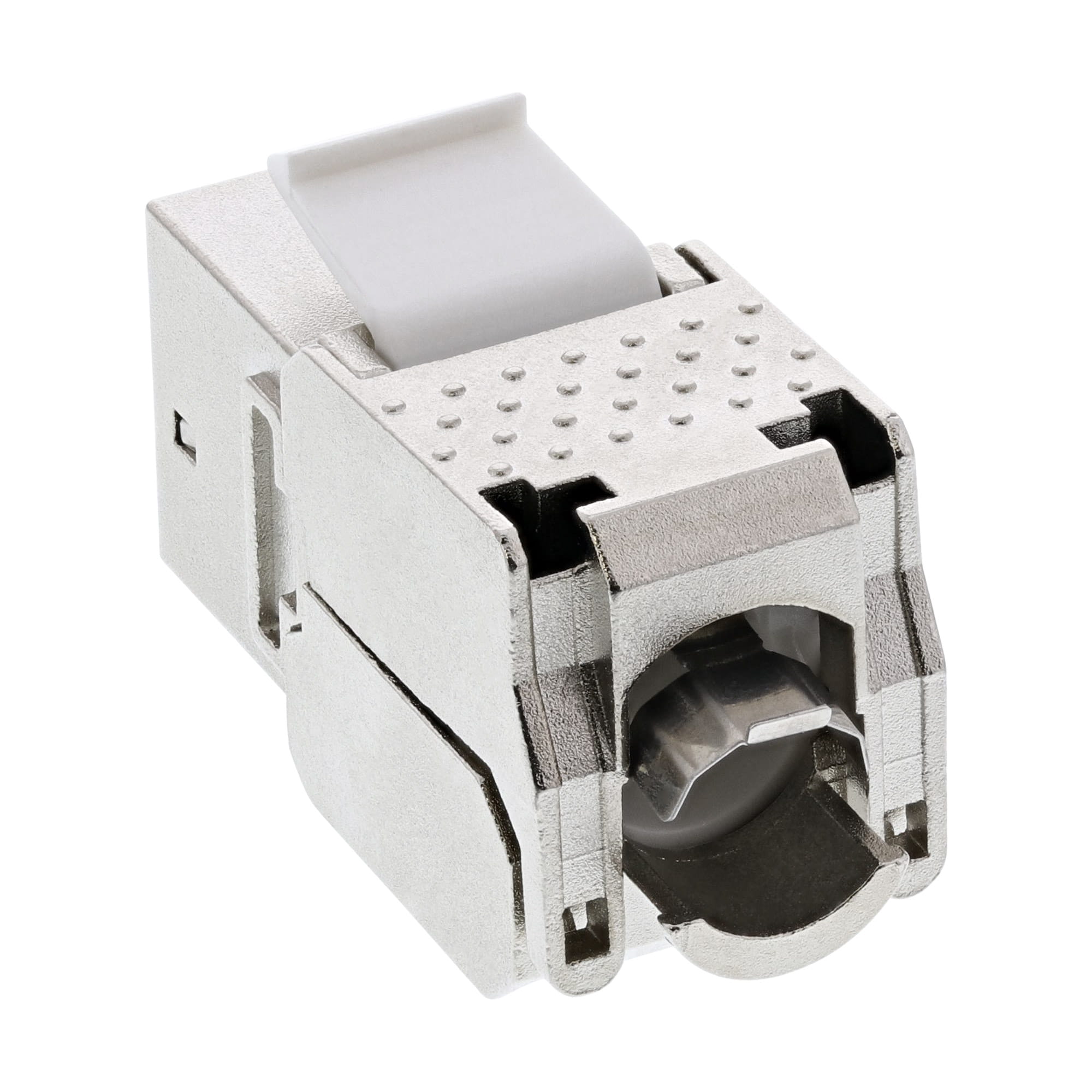 InLine Keystone RJ45 Buchse - SNAP-In - Cat.6a - mit Staubschutz schwarz