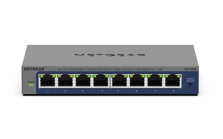 Netgear Plus GS108Ev4 - Switch - unmanaged