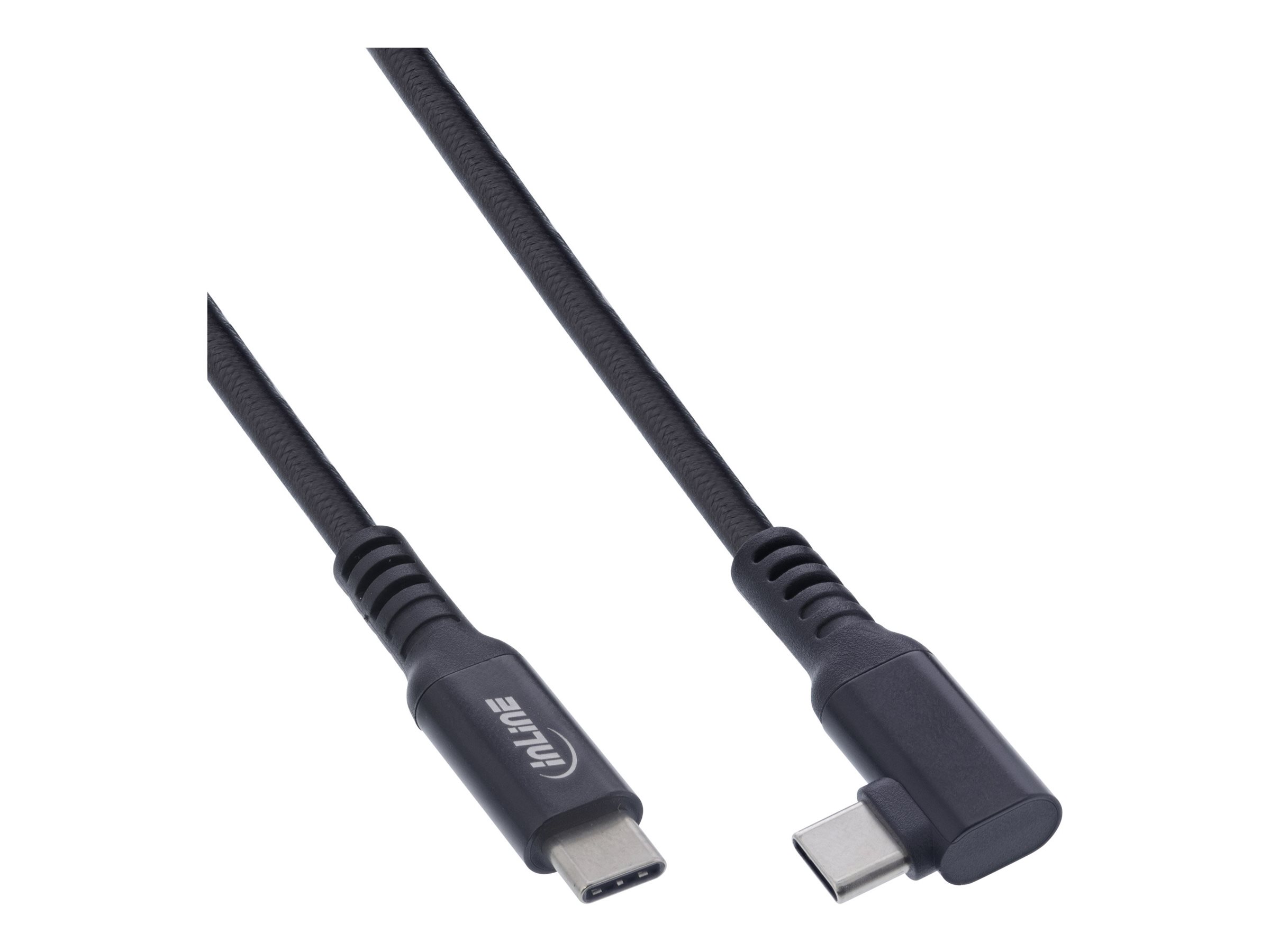 InLine USB 3.2 Gen.1 Kabel - USB-C St/St gewinkelt für VR - schwarz - 5m