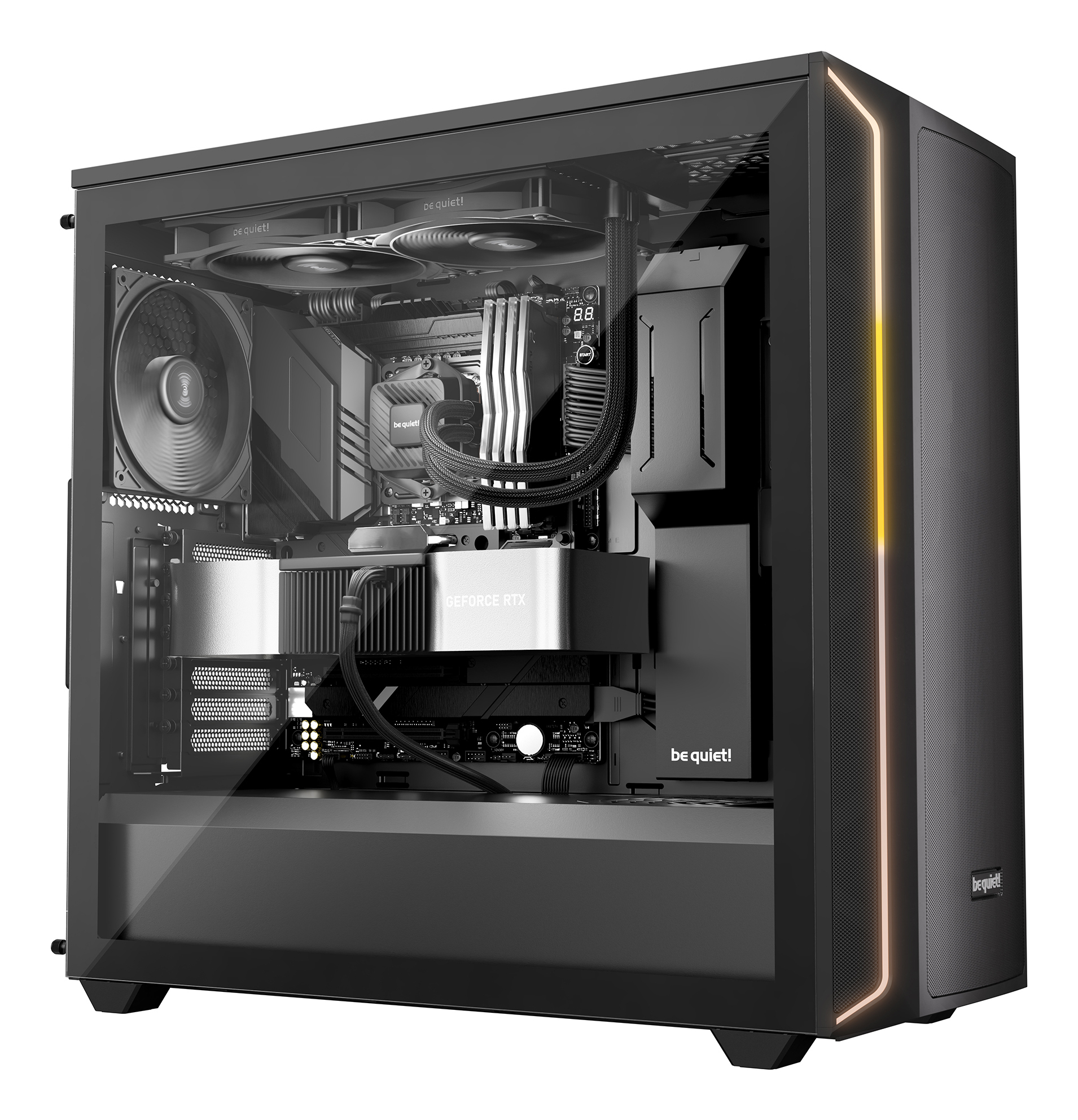 Be Quiet! Pure Loop 3 - Prozessor-Flüssigkeitskühlsystem - Kühlergröße: 240 mm - (für: LGA1851, LGA1700, LGA1200, LGA1151, LGA1150, LGA1155, AM4, AM5)