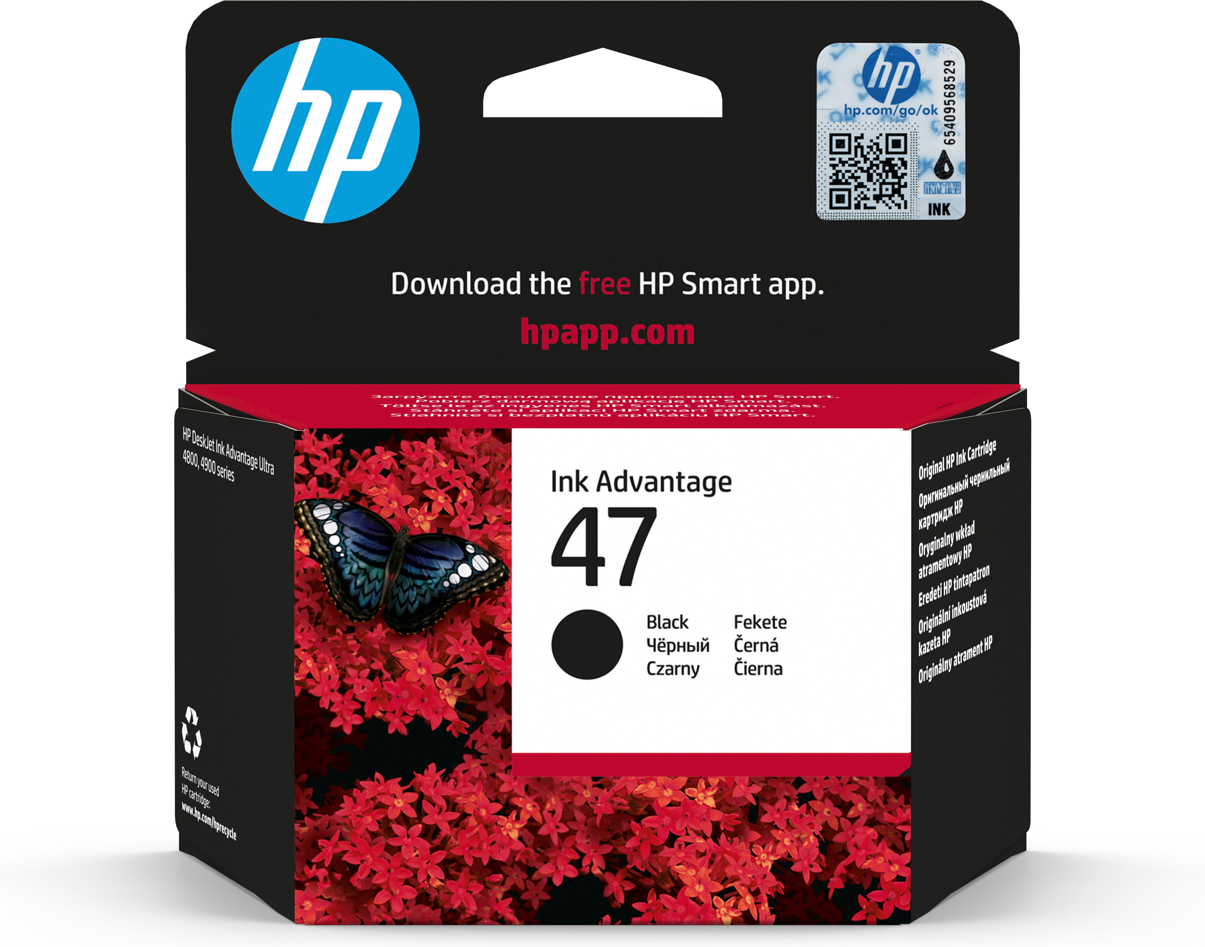 HP 47 - 26 ml - Schwarz - original - Ink Advantage