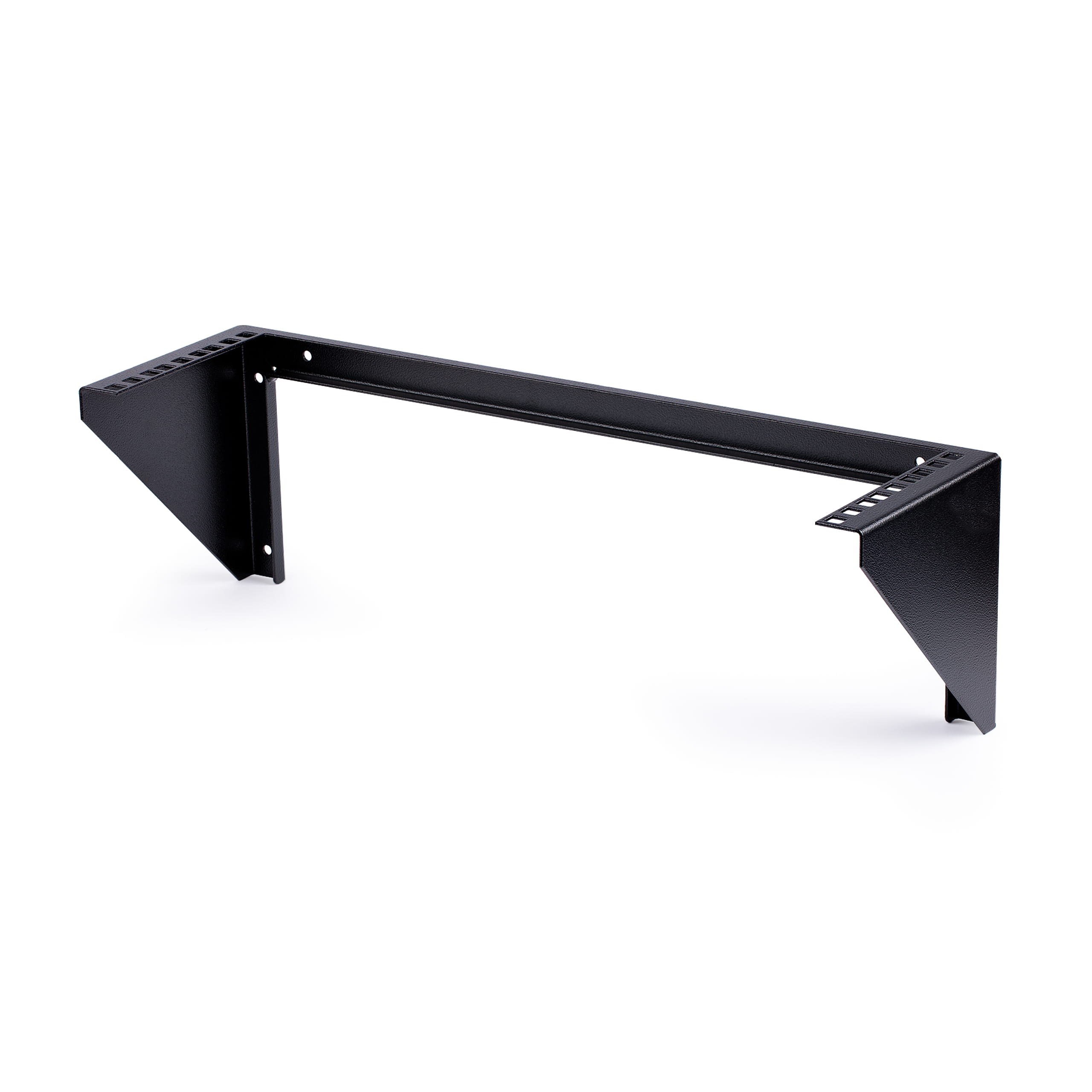 StarTech.com 19 Zoll 3HE Wandhalter Rack Mount vertikal - 3U Rack Bracket 19 Wandverteiler in Stahl schwarz - Open Frame - Halterung - geeignet für Wandmontage - Schwarz - 3U - 48.3 cm (19")