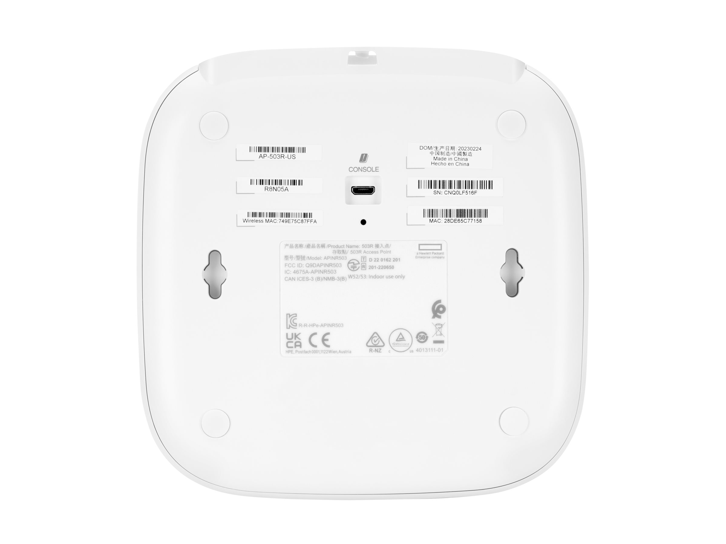 HPE Aruba Networking AP-503R (ID) Remote - Accesspoint