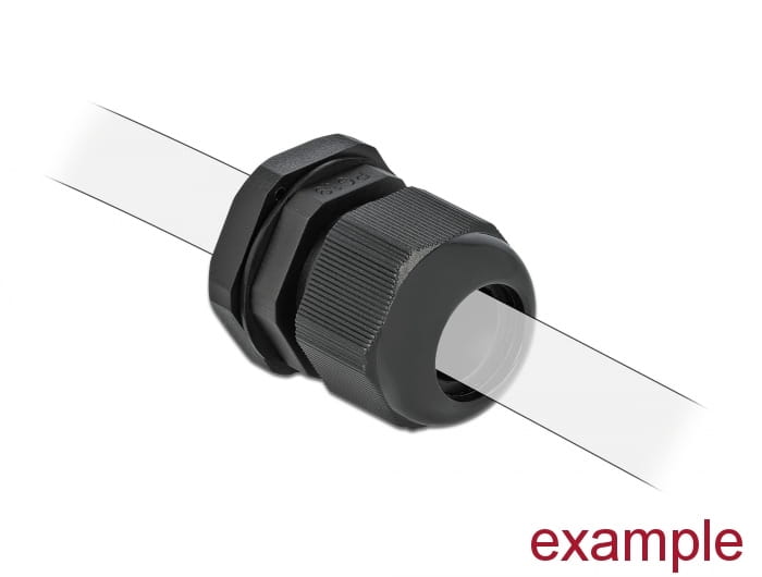 Delock PG19 - Kabelverschraubung - Schwarz (Packung mit 10)