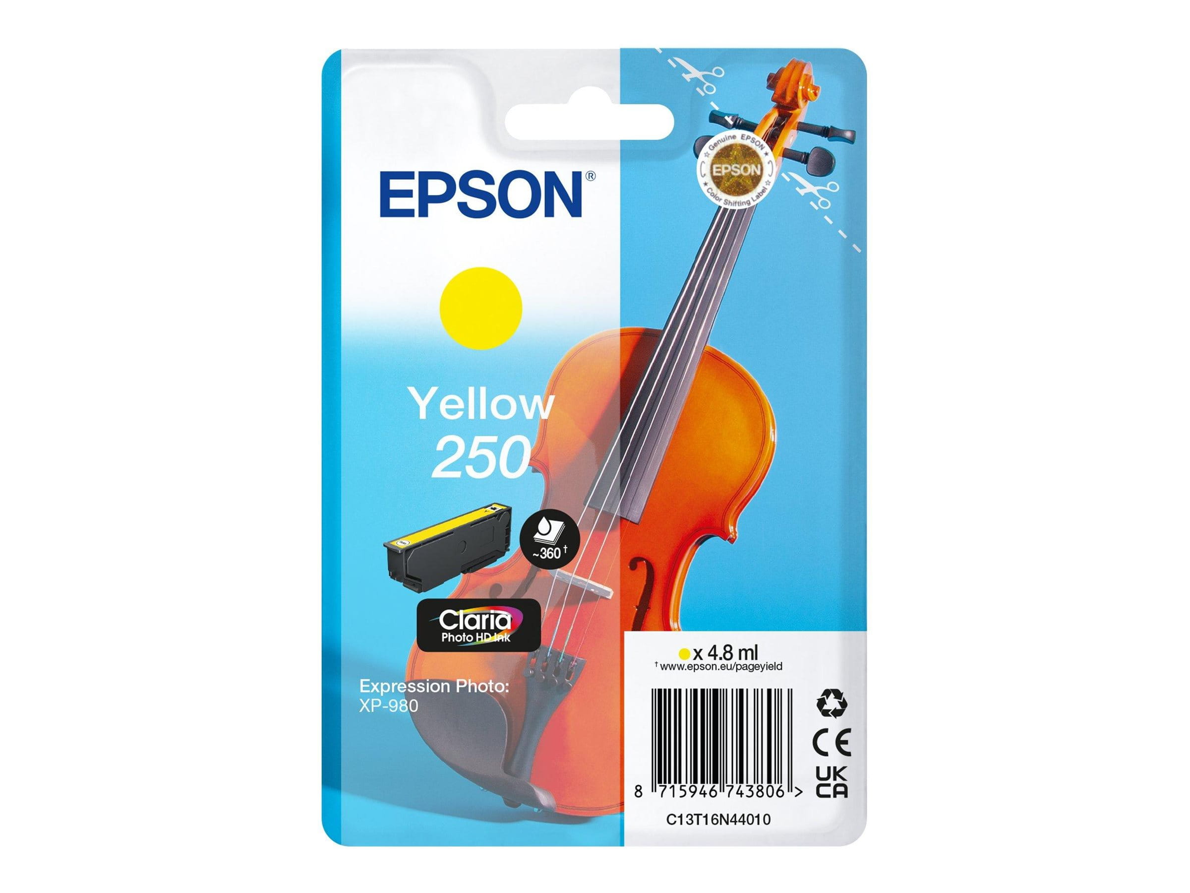 Epson 250 - 4.8 ml - Gelb - original - Blisterverpackung