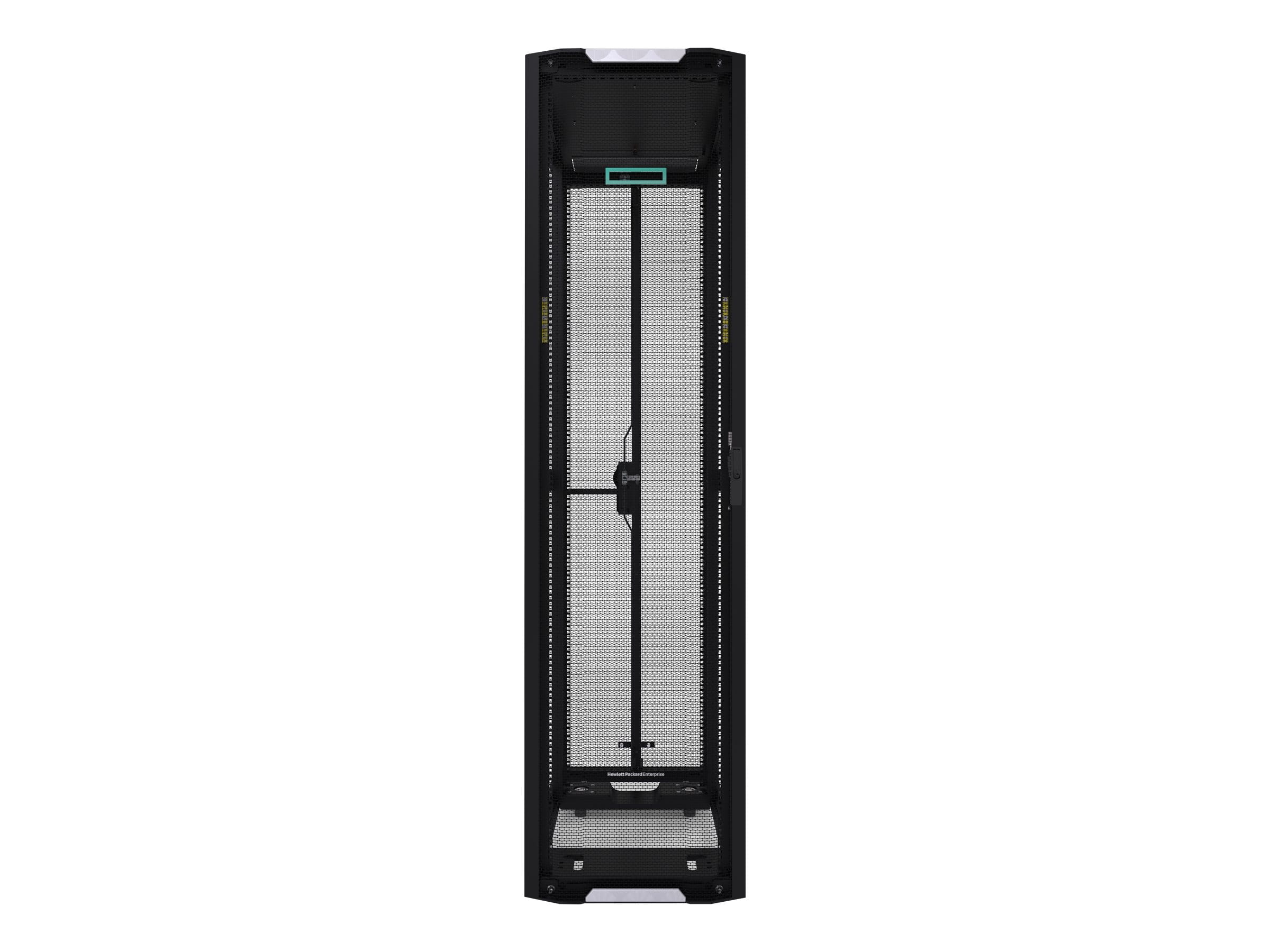 HPE 800mm x 1200mm G2 Enterprise Shock Network Rack - Schrank - Schwarz mit silbernen Akzenten - 42HE - 48.3 cm (19")