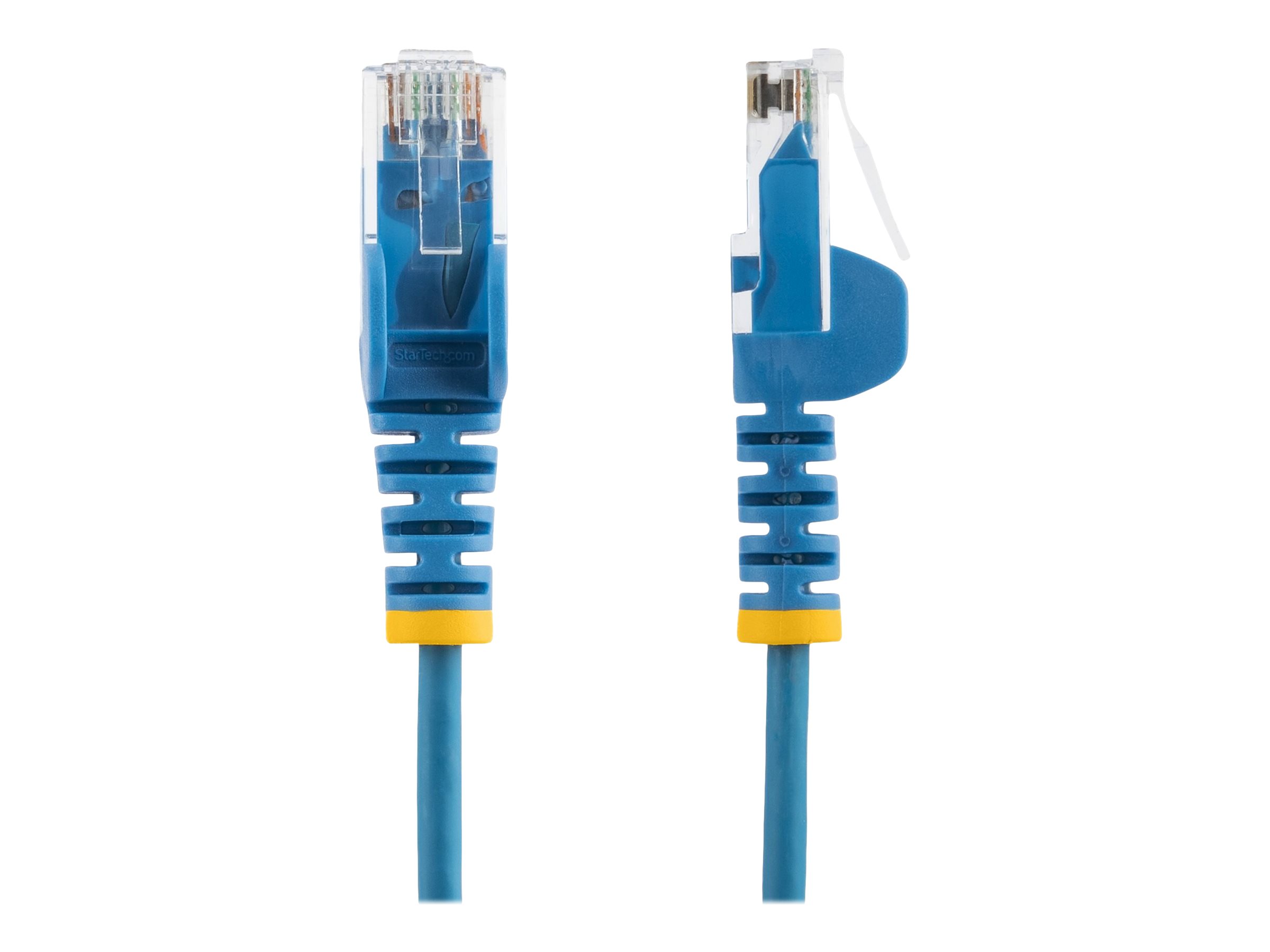 StarTech.com 1m Slim LSZH CAT6 Ethernet Cable, 10 Gigabit Snagless RJ45 100W PoE Patch Cord, CAT 6 10GbE UTP Network Cable w/Strain Relief, Blue, ETL, Low Smoke Zero Halogen - Category 6 - 28AWG (N6PAT100CMBLS)