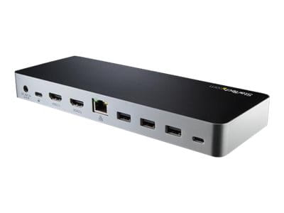 StarTech.com USB C Dockingstation für Zwei Monitore mit 60 W Power Delivery für Windows Laptops - USB C auf HDMI / DVI Dock - USB-C 3.1 Gen 1 Dock mit Laden - Thunderbolt 3 Kompatibel (MST30C2HHPDU)