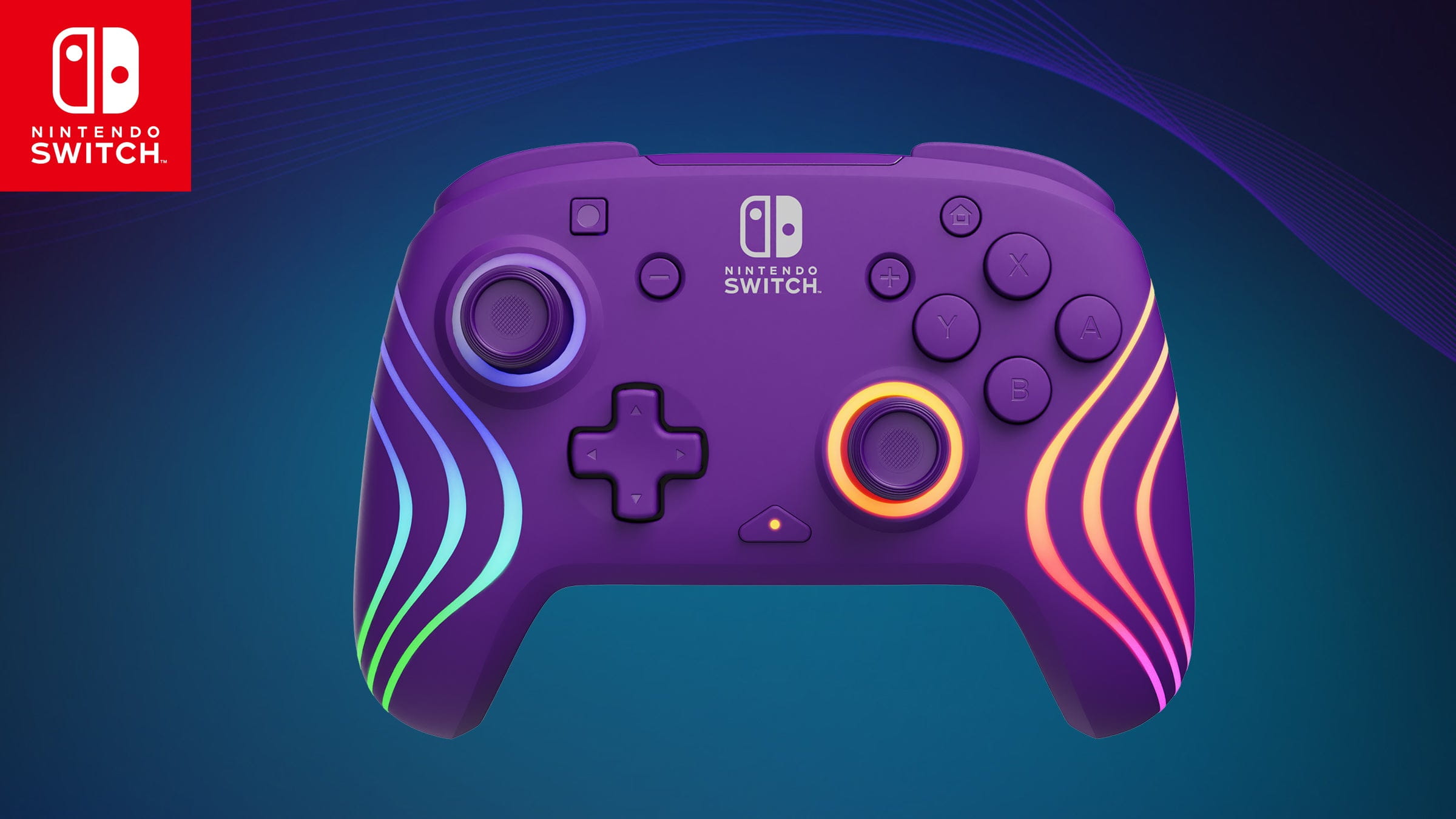 PDP Controller Afterglow Wave wireless purple Switch